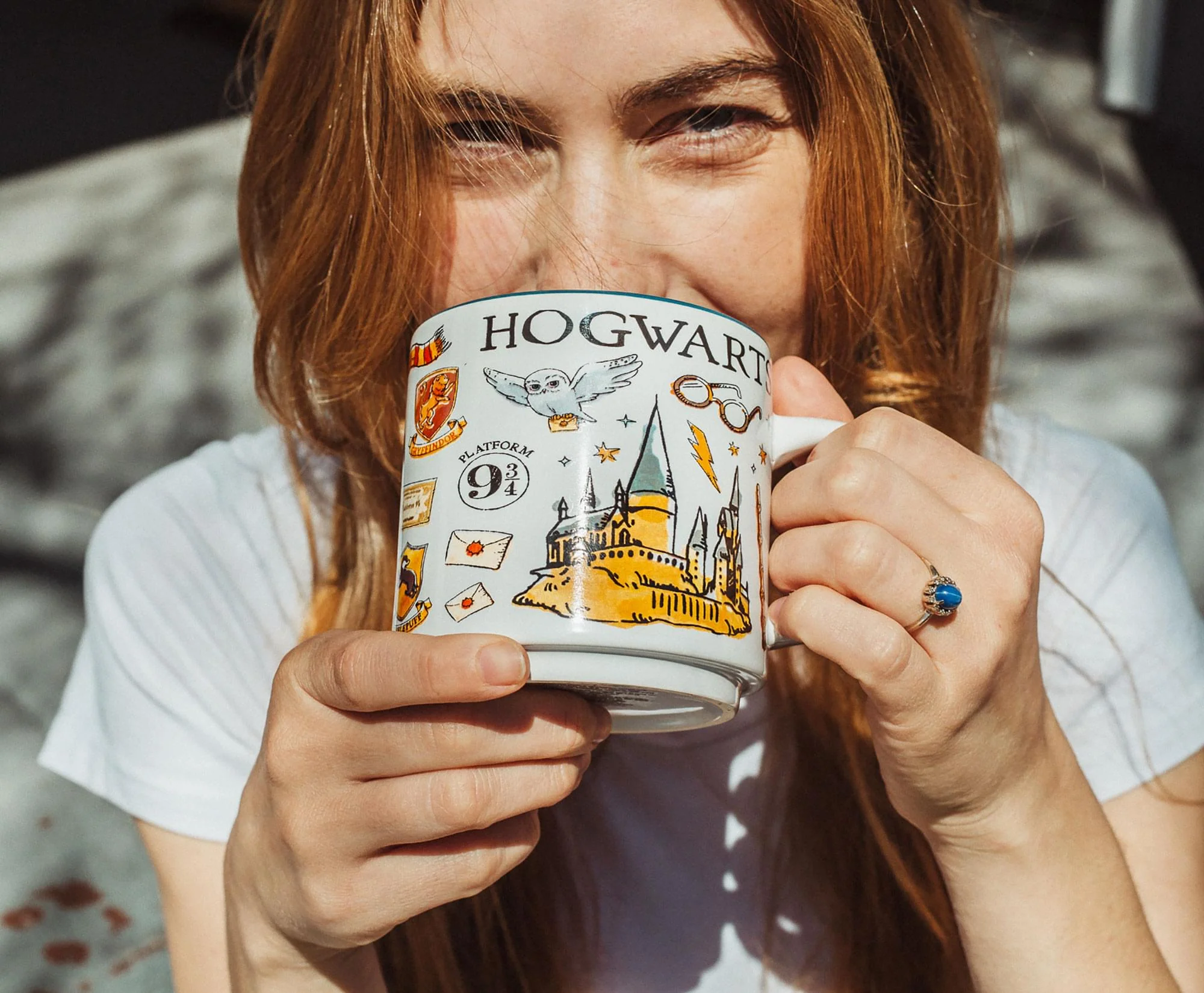 Harry Potter Hogwarts Allover Icons Ceramic Stacking Mug | Holds 13 Ounces - Image 4