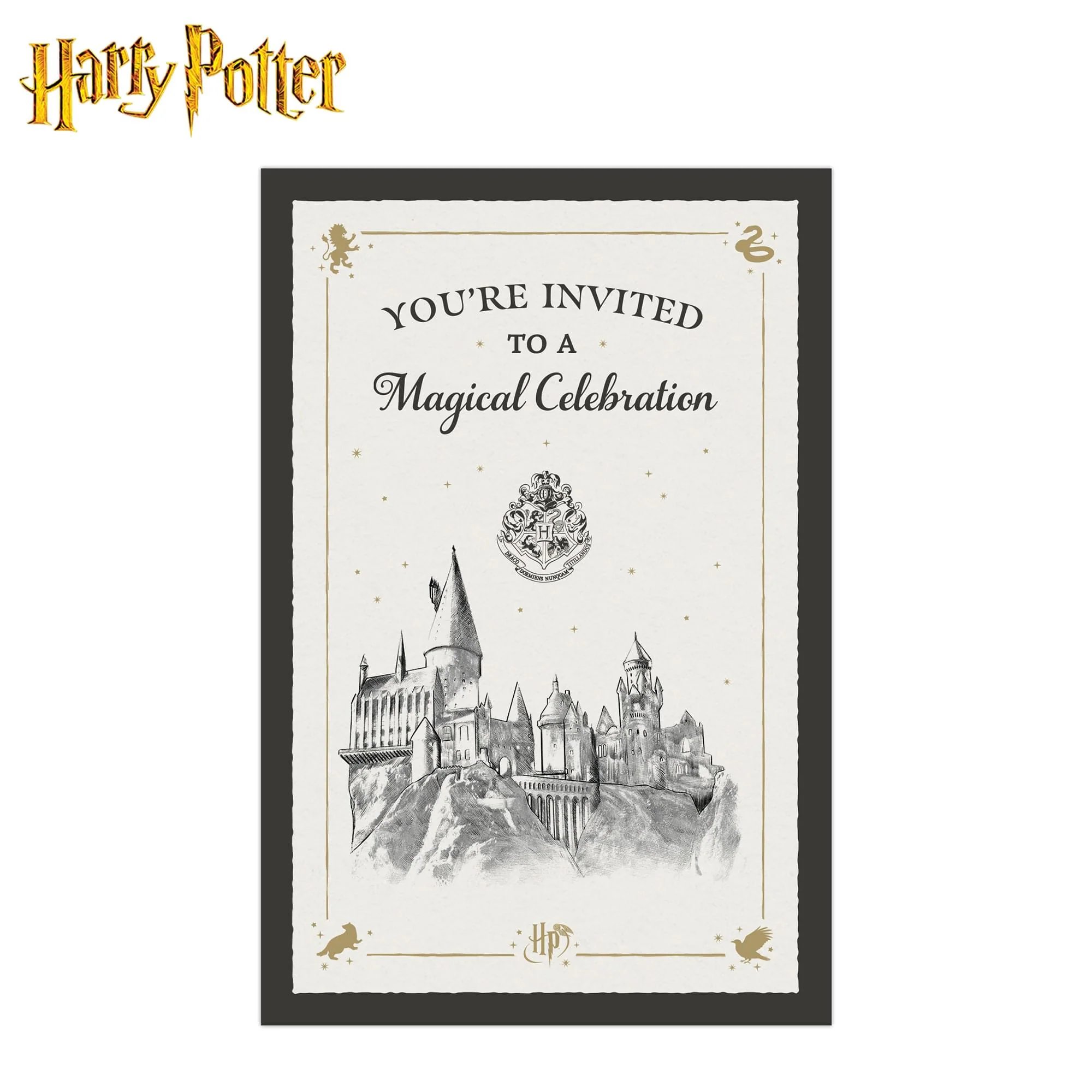 Harry Potter Hogwarts Castle Magical Celebration Invitation & Envelope Box Set - Image 3