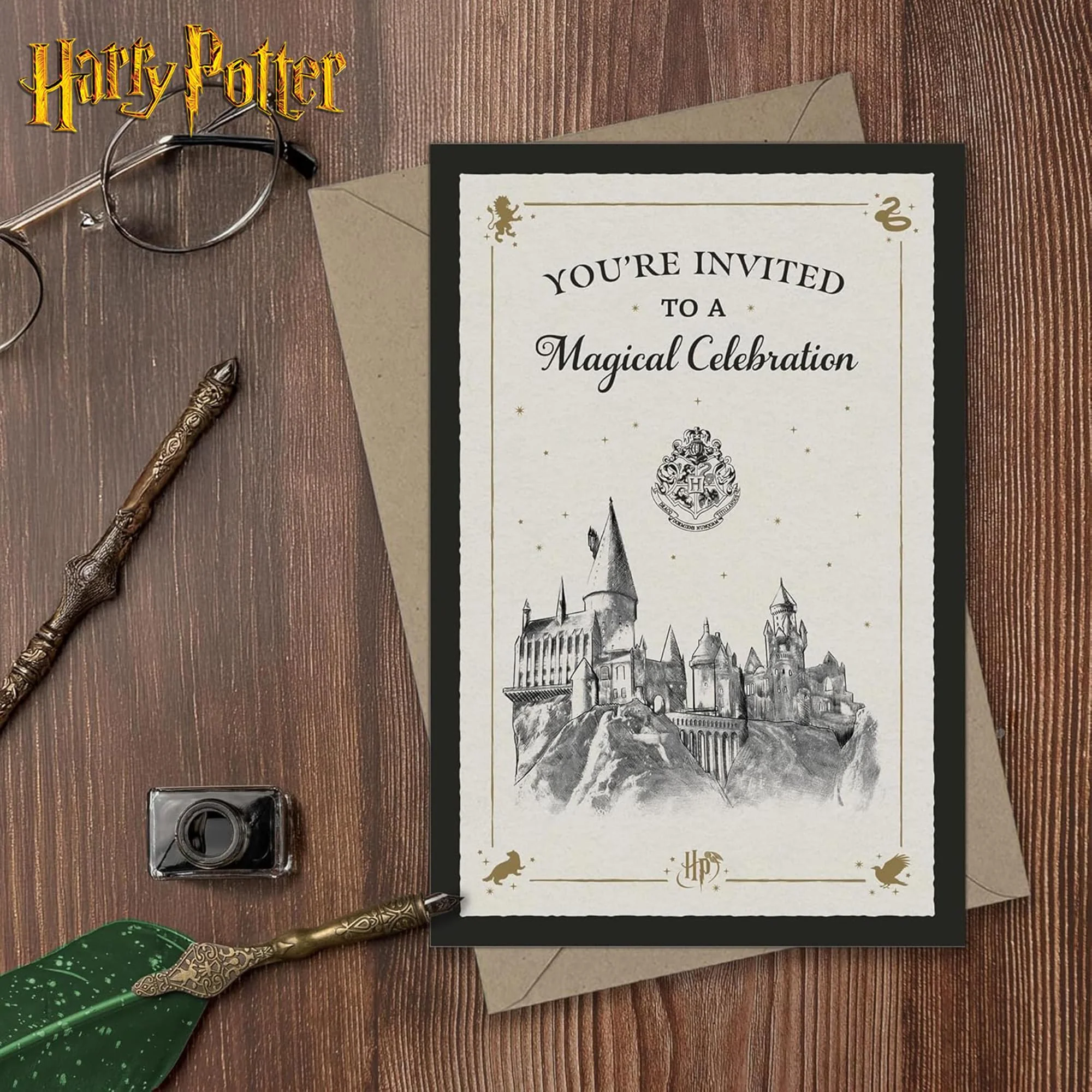 Harry Potter Hogwarts Castle Magical Celebration Invitation & Envelope Box Set - Image 6