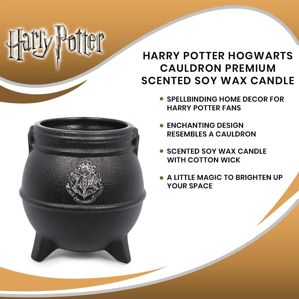 Harry Potter Hogwarts Cauldron Premium Scented Soy Wax Candle - Image 7