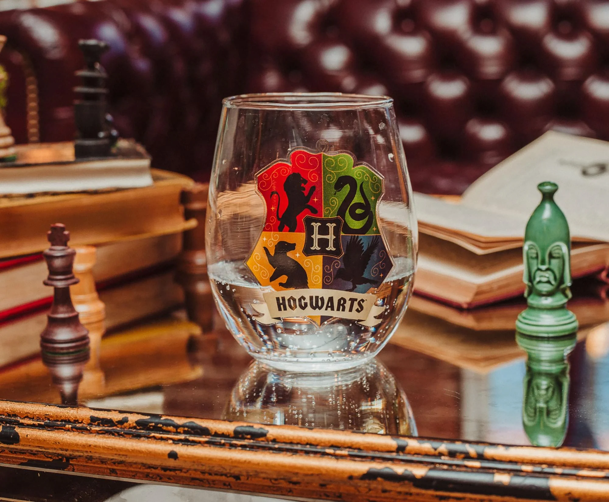 Harry Potter Hogwarts Crest Stemless Wine Glass | Holds 20 Ounces - Image 5