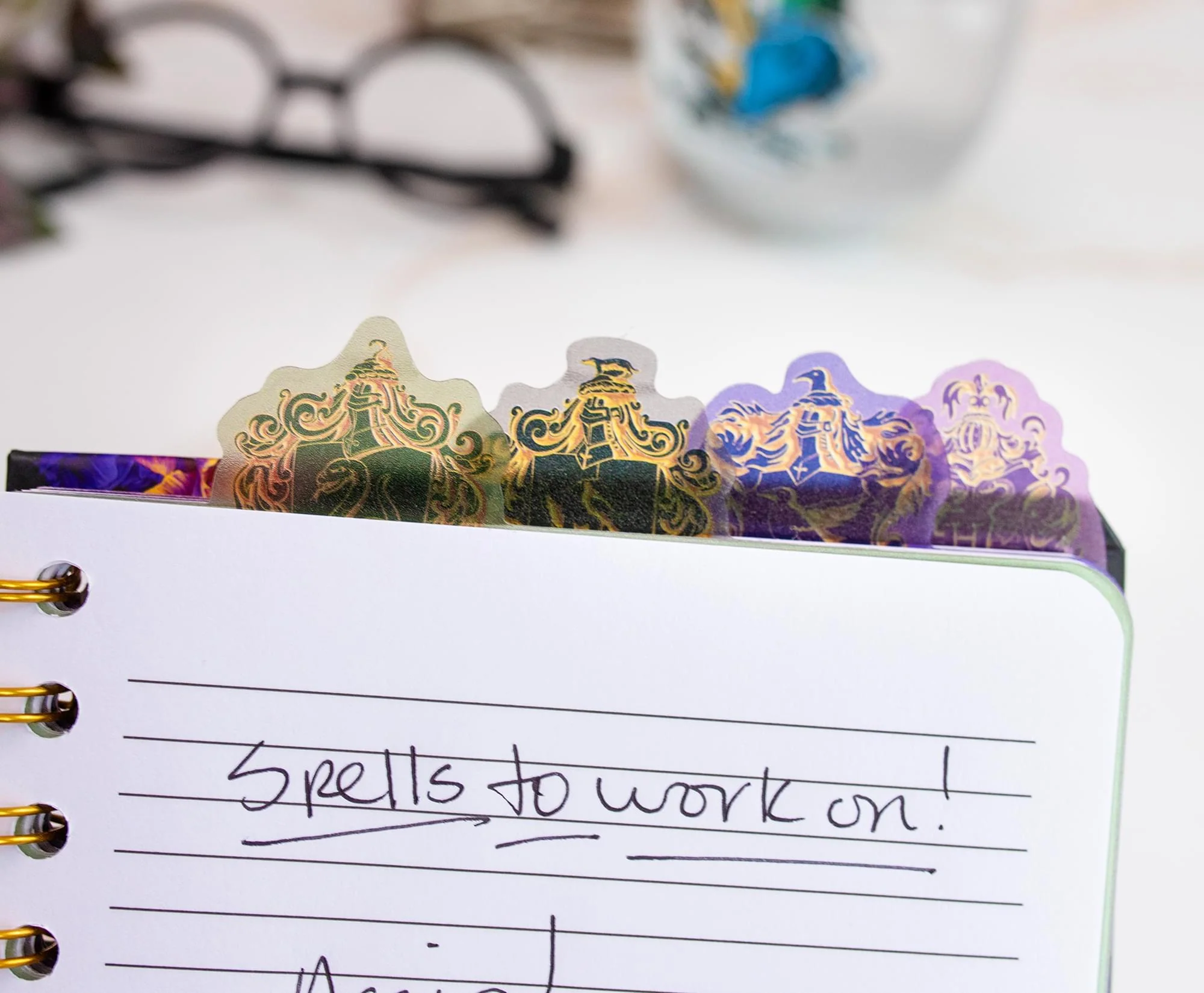 Harry Potter Hogwarts Crests 5-Tab Spiral Notebook Journal - Image 5