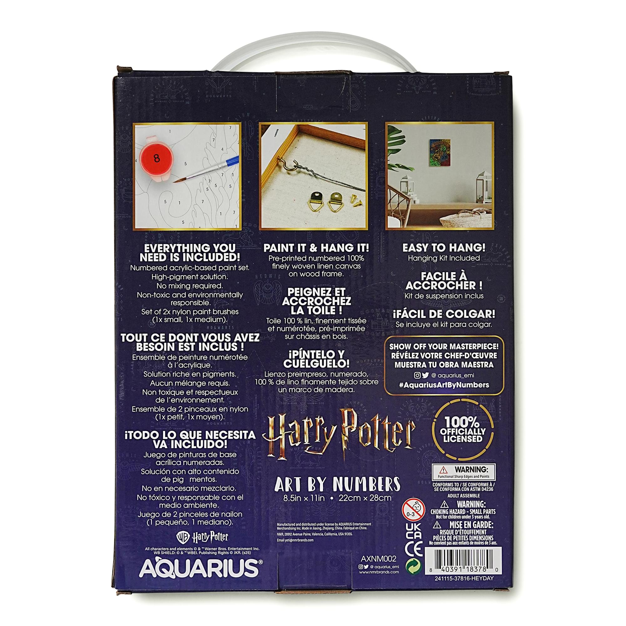 Harry Potter Hogwarts Crests Mini Art By Numbers Kit - Image 11
