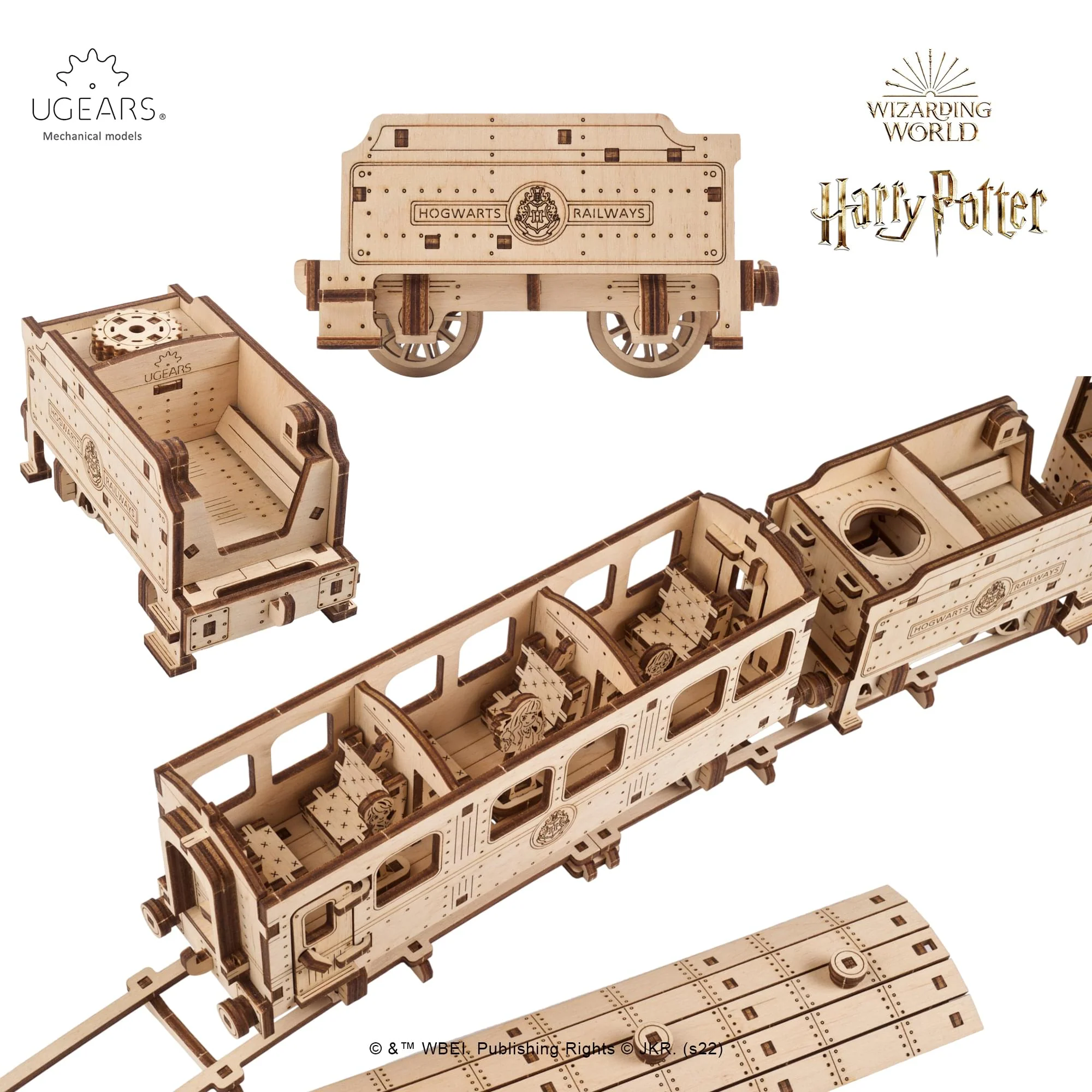 Harry Potter Hogwarts Express 3D Wooden Puzzle Mechanical Model Kit - Image 3