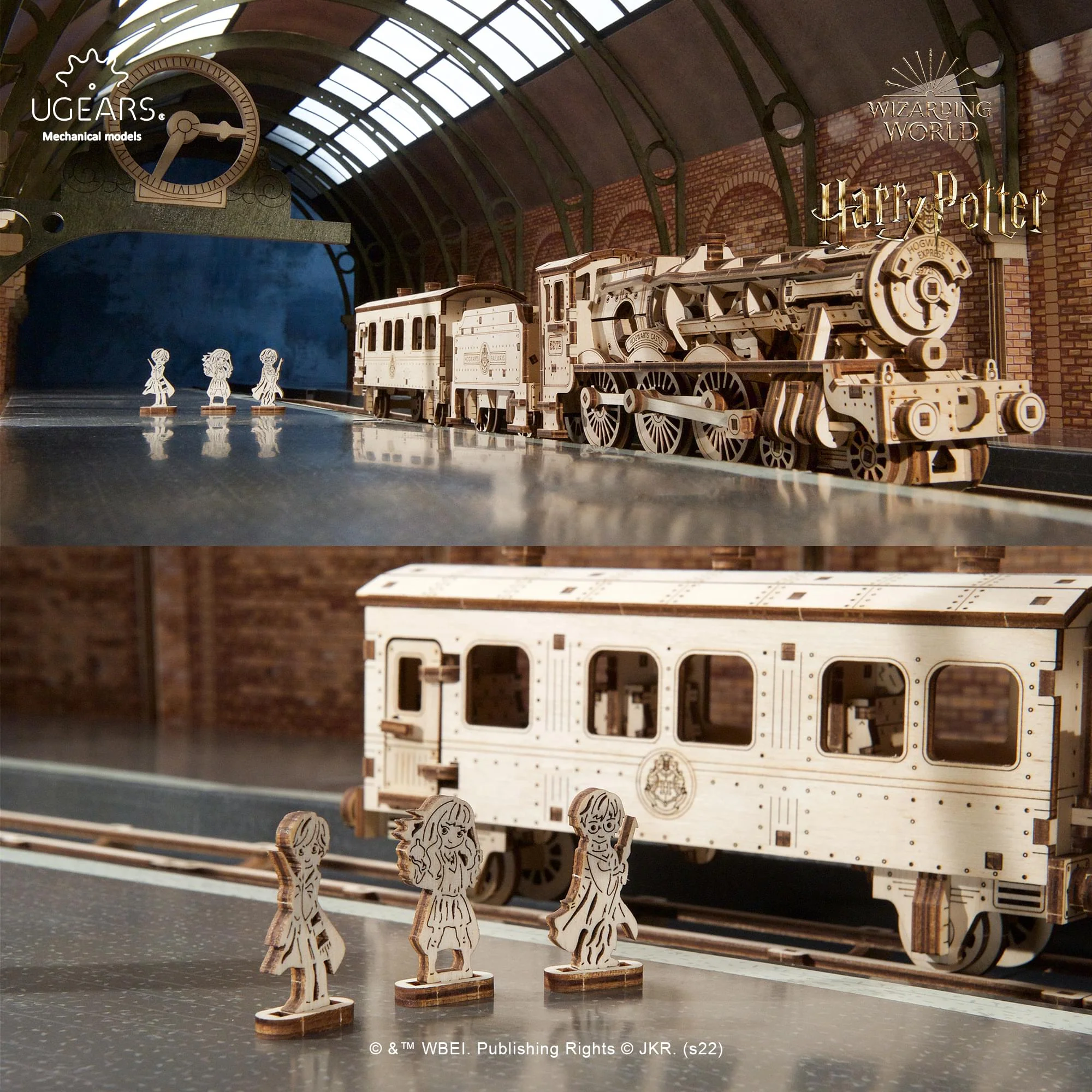 Harry Potter Hogwarts Express 3D Wooden Puzzle Mechanical Model Kit - Image 8