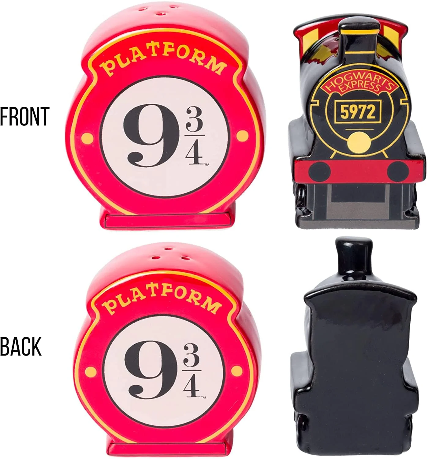 Harry Potter Hogwarts Express Ceramic Salt and Pepper Shaker Set - Image 2