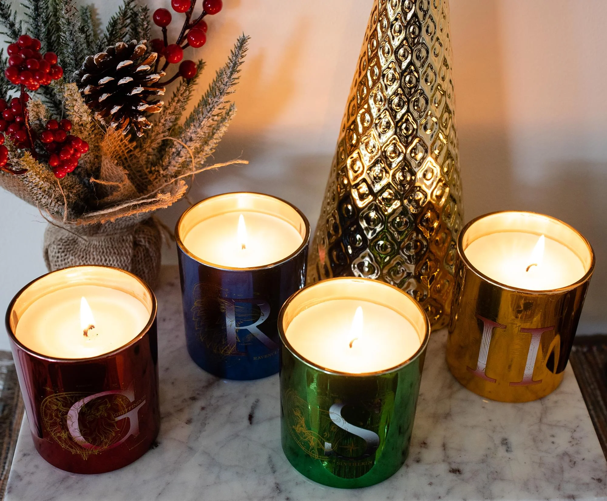 Harry Potter Hogwarts House 4-Piece Soy Candle Set - Image 3