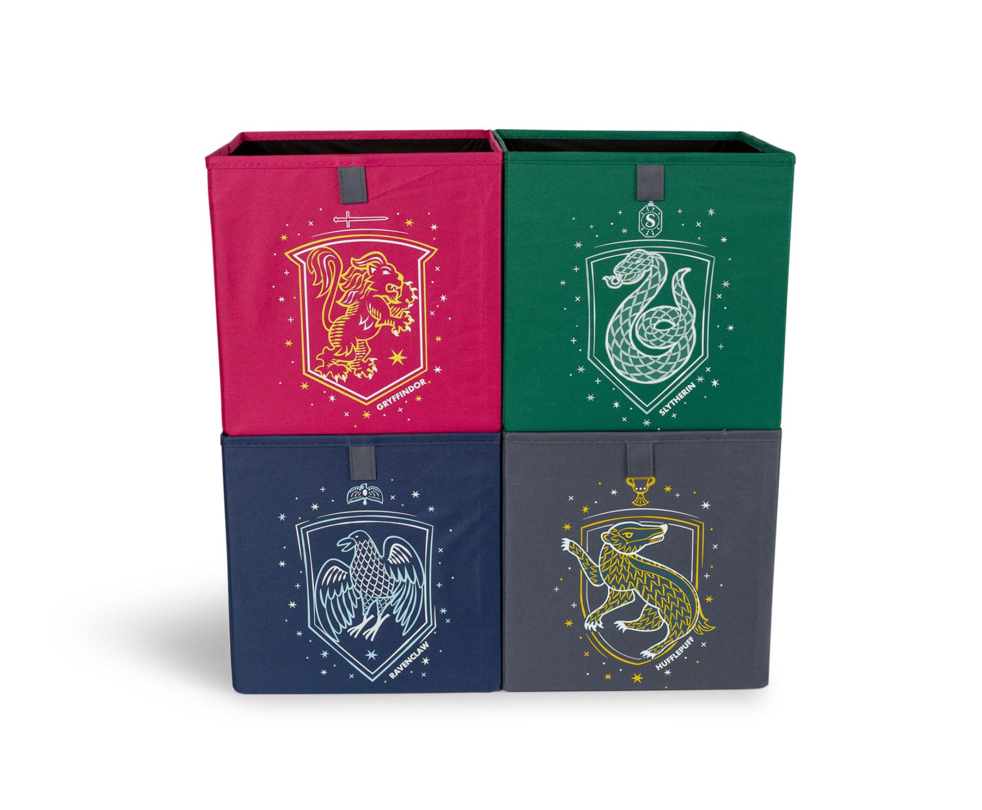 Harry Potter Hogwarts Houses 11-Inch Storage Bin Cube Organizers | Set of 4 - Image 3
