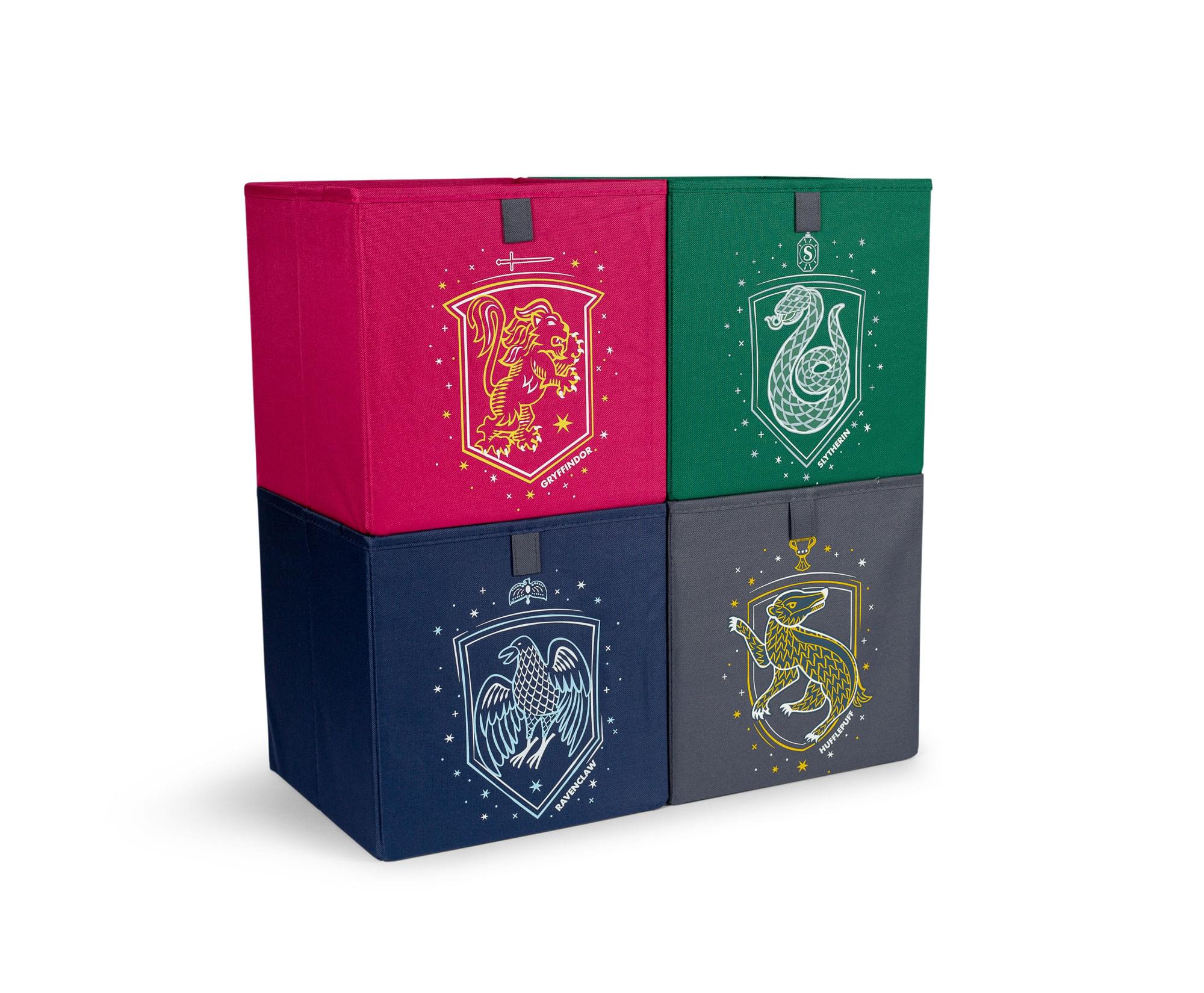 Harry Potter Hogwarts Houses 11-Inch Storage Bin Cube Organizers | Set of 4 - Image 4