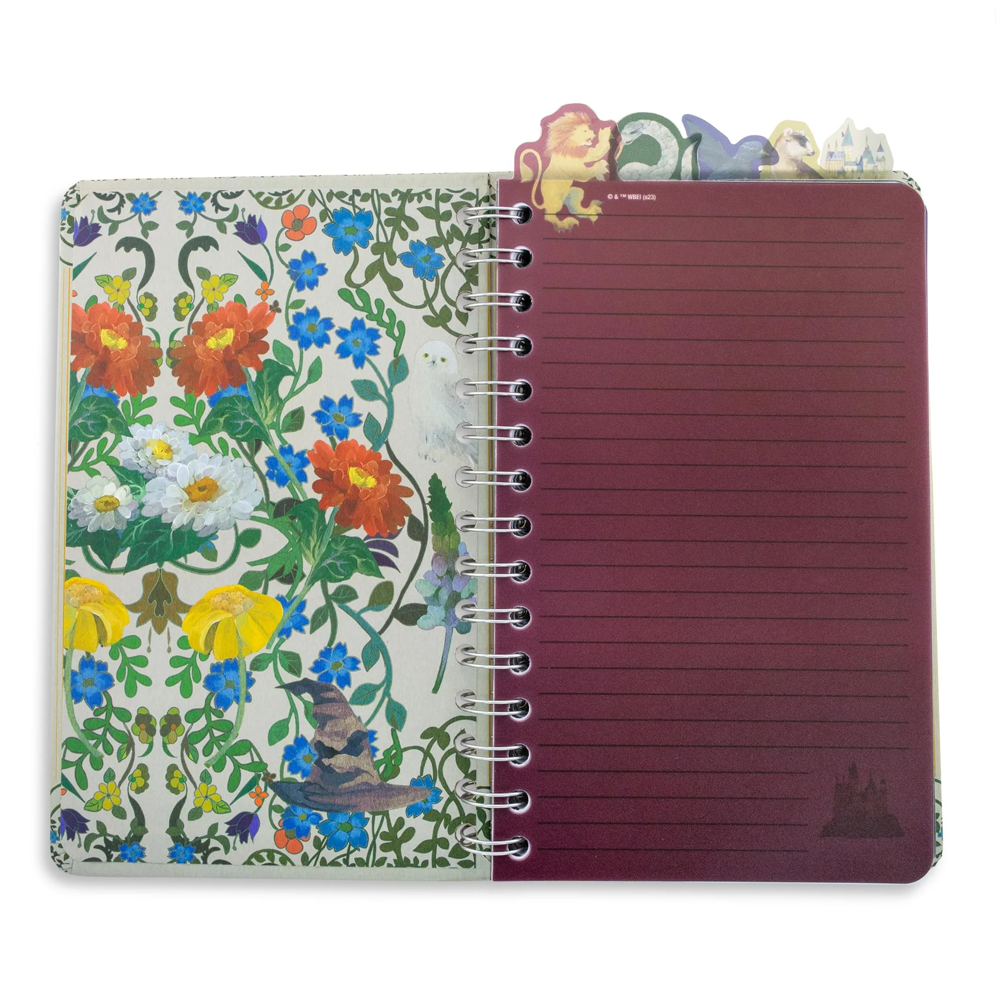 Harry Potter Hogwarts Houses 5-Tab Spiral Notebook With 75 Sheets | 5 x 8 Inches - Image 2
