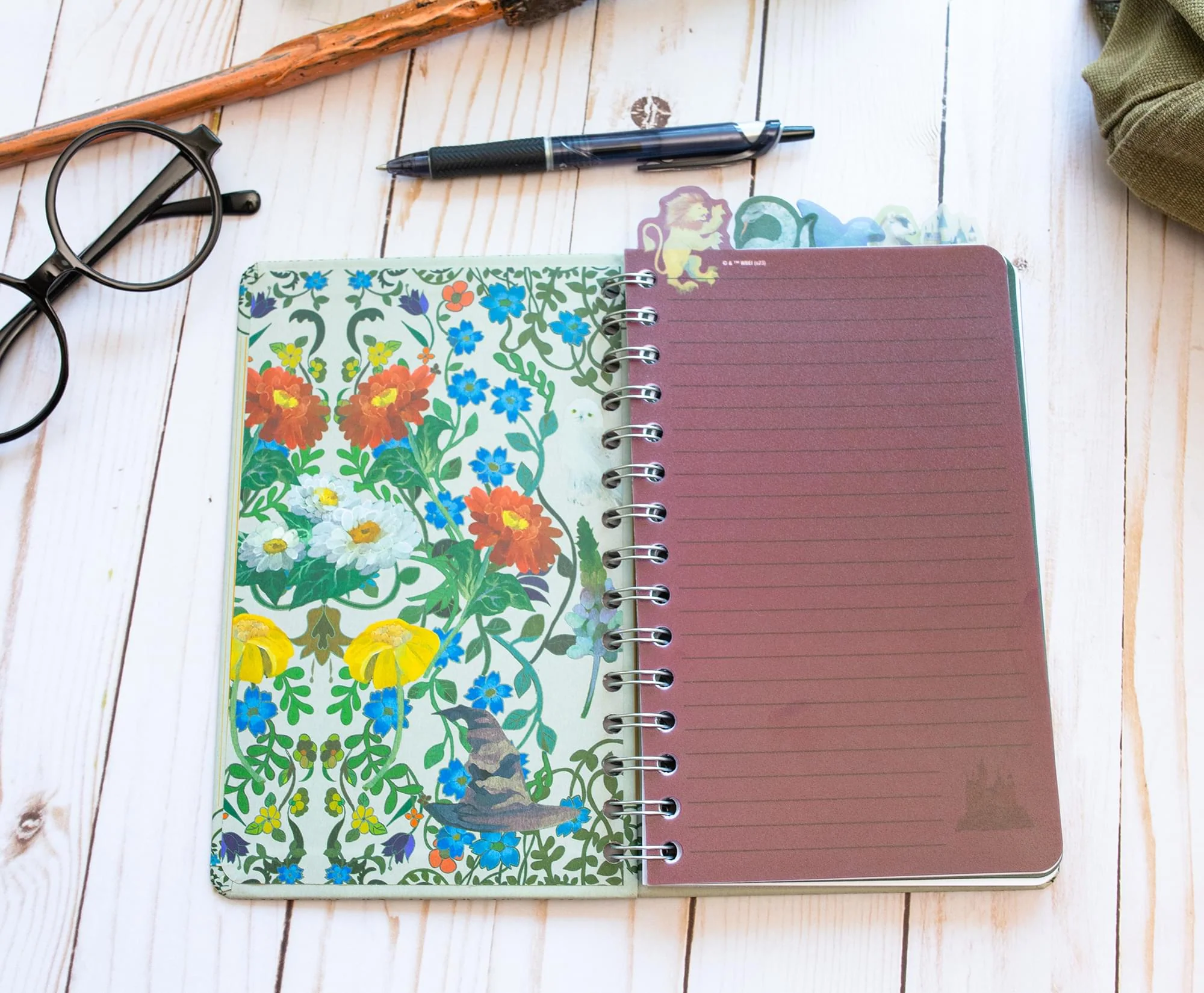 Harry Potter Hogwarts Houses 5-Tab Spiral Notebook With 75 Sheets | 5 x 8 Inches - Image 6