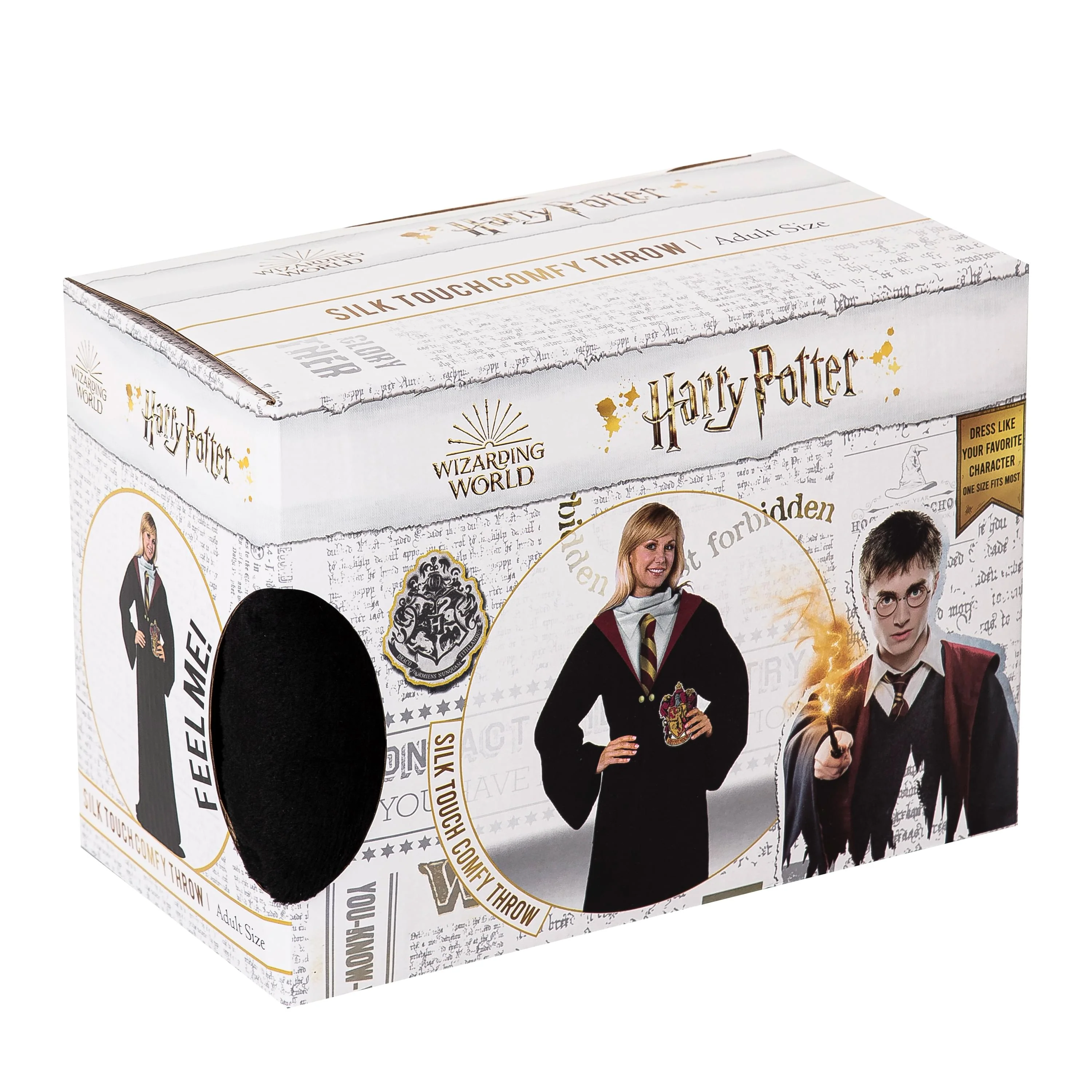 Harry Potter Hogwarts Rules Adult Silk Touch Comfy Throw With Sleeves - Image 3
