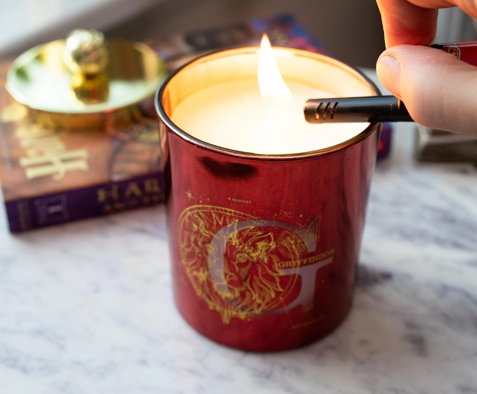 Harry Potter House Gryffindor Premium Scented Soy Wax Candle - Image 4