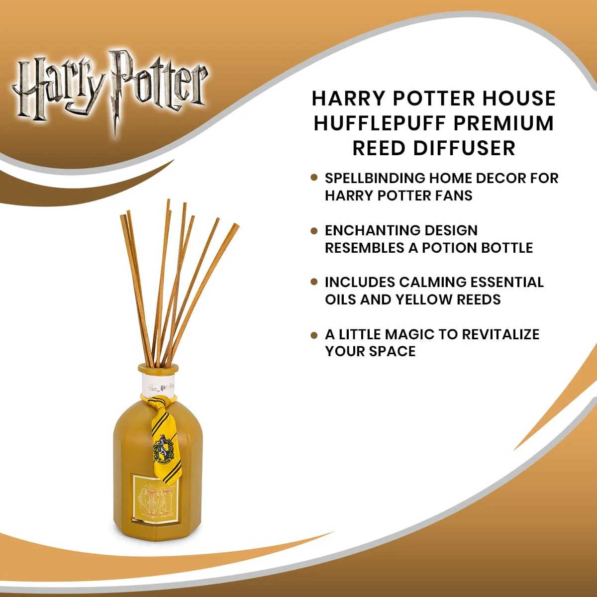 Harry Potter House Hufflepuff Premium Reed Diffuser - Image 7