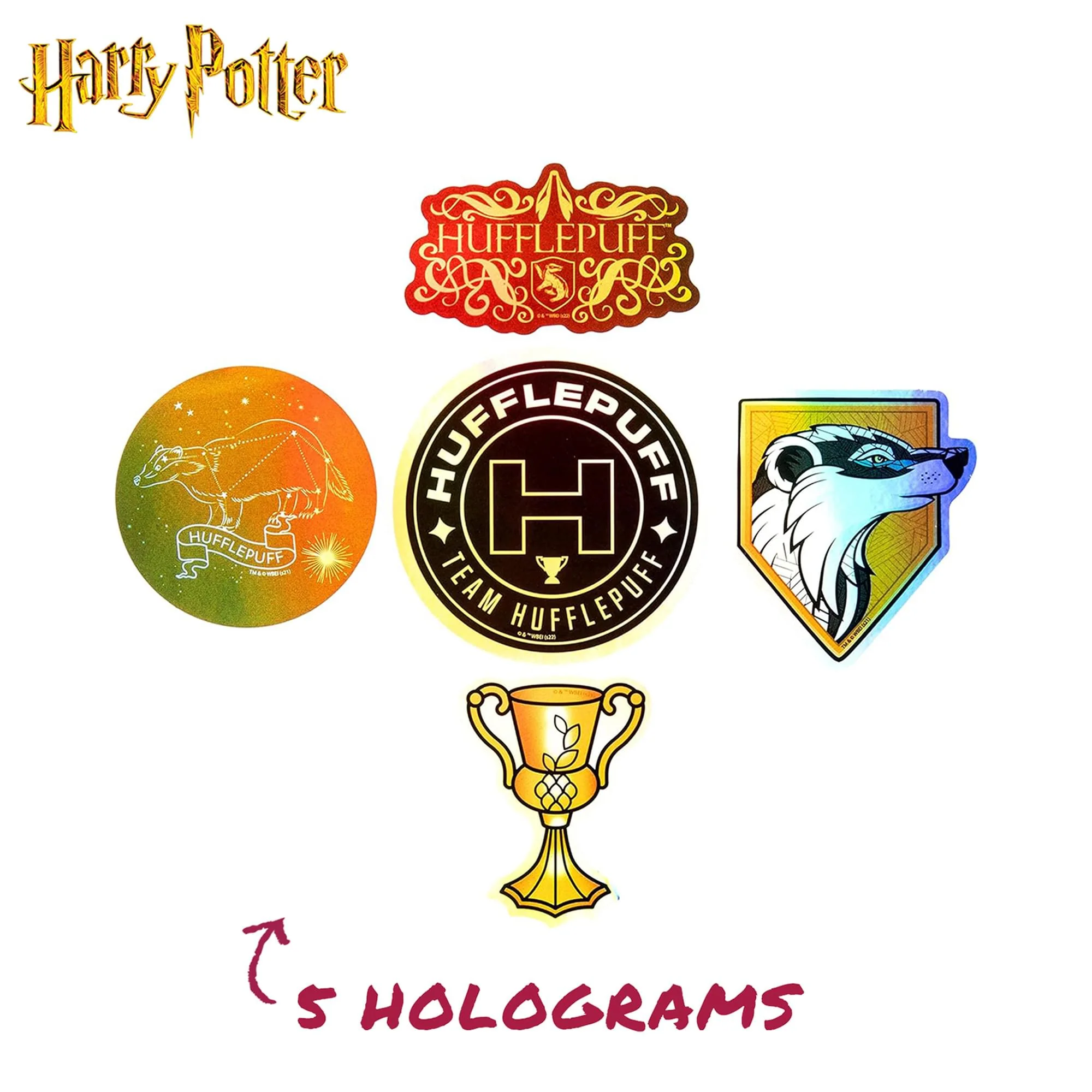 Harry Potter House Hufflepuff Vinyl Decal 60-Pack - Image 5