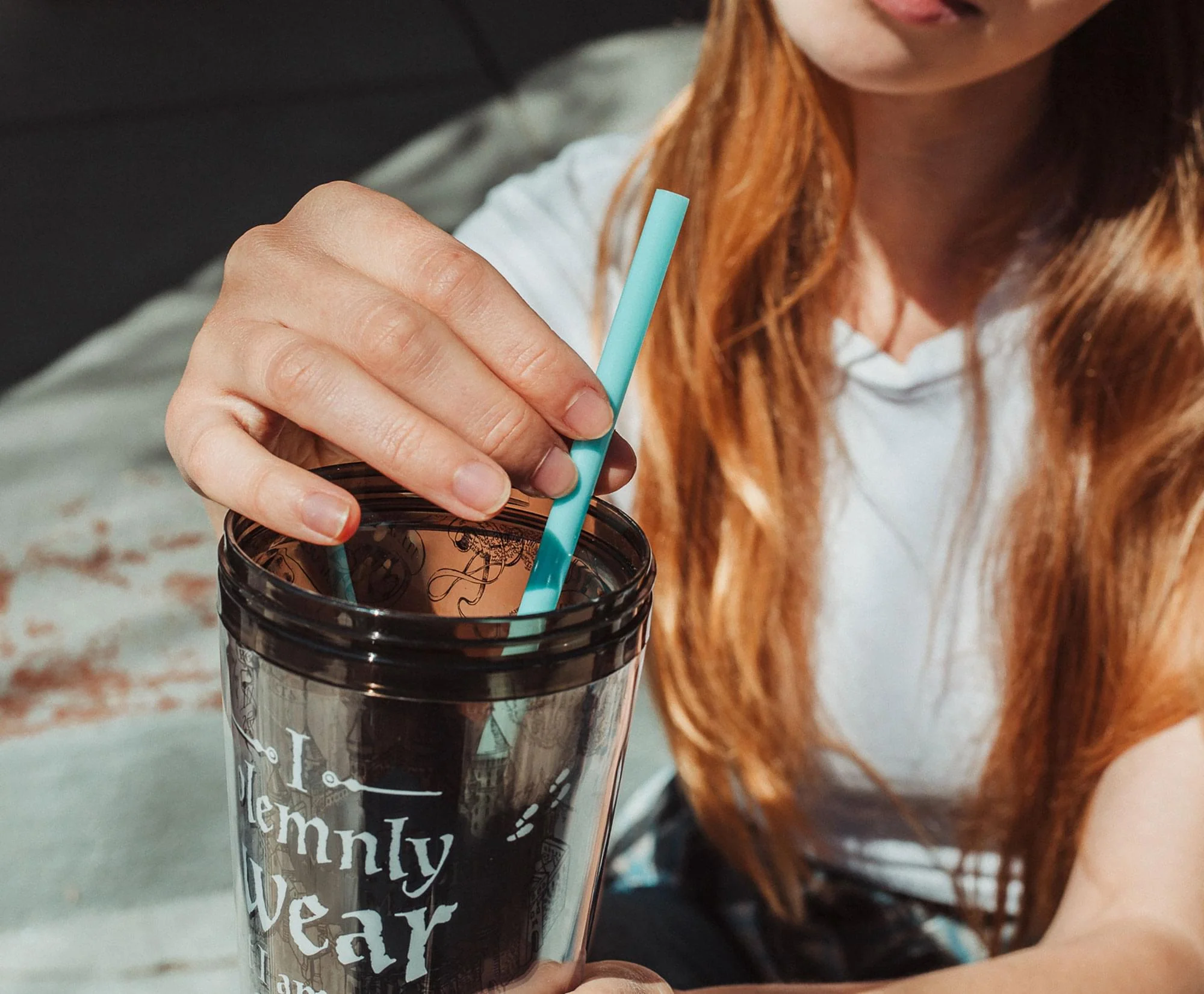 Harry Potter Icons Reusable Plastic Straws | Set of 4 - Image 5