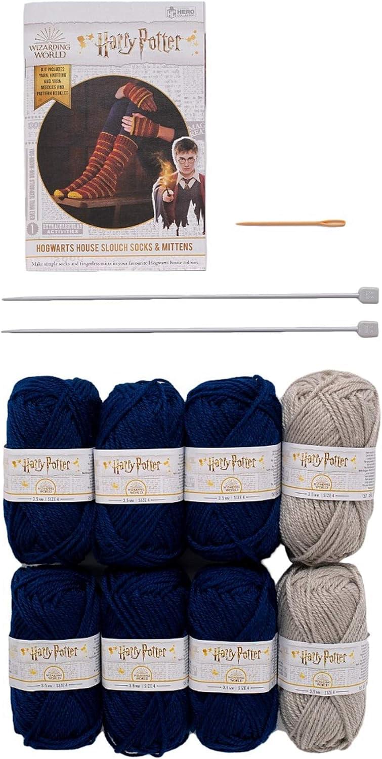Eaglemoss Harry Potter Knit Craft Set Mittens & Slouch Socks Ravenclaw - Image 2