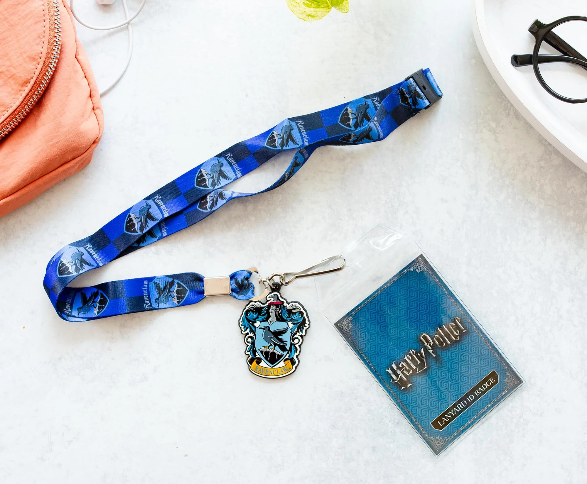 Harry Potter Ravenclaw 22-Inch Lanyard With ID Badge Holder and Crest Charm - Image 2