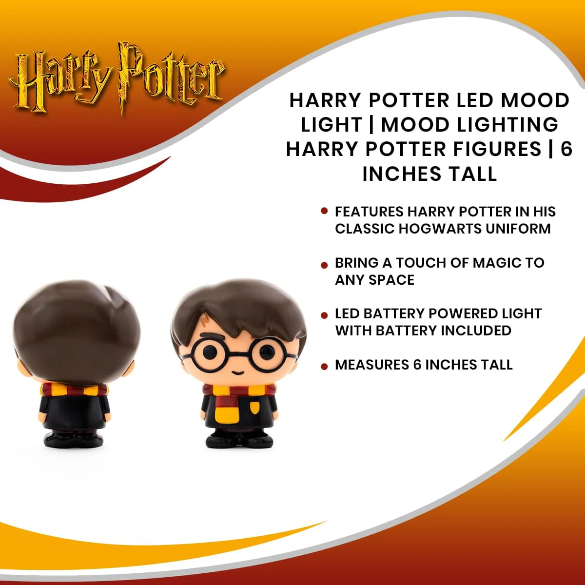 Harry Potter LED Mood Light | Mood Lighting Harry Potter Figures | 6 Inches Tall - Image 7