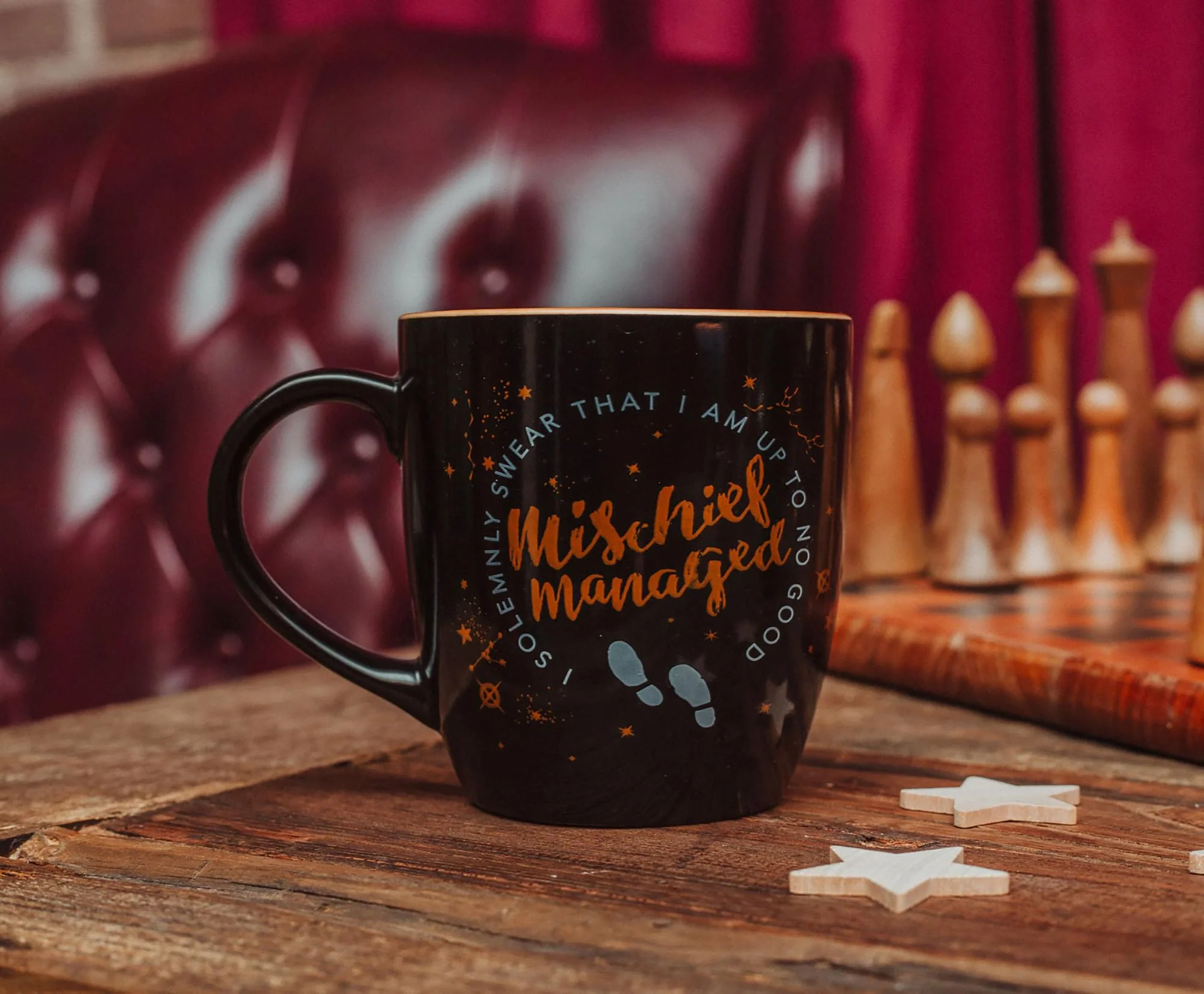 Harry Potter Marauder's Map Black and Gold Ceramic Mug | Holds 18 Ounces - Image 6