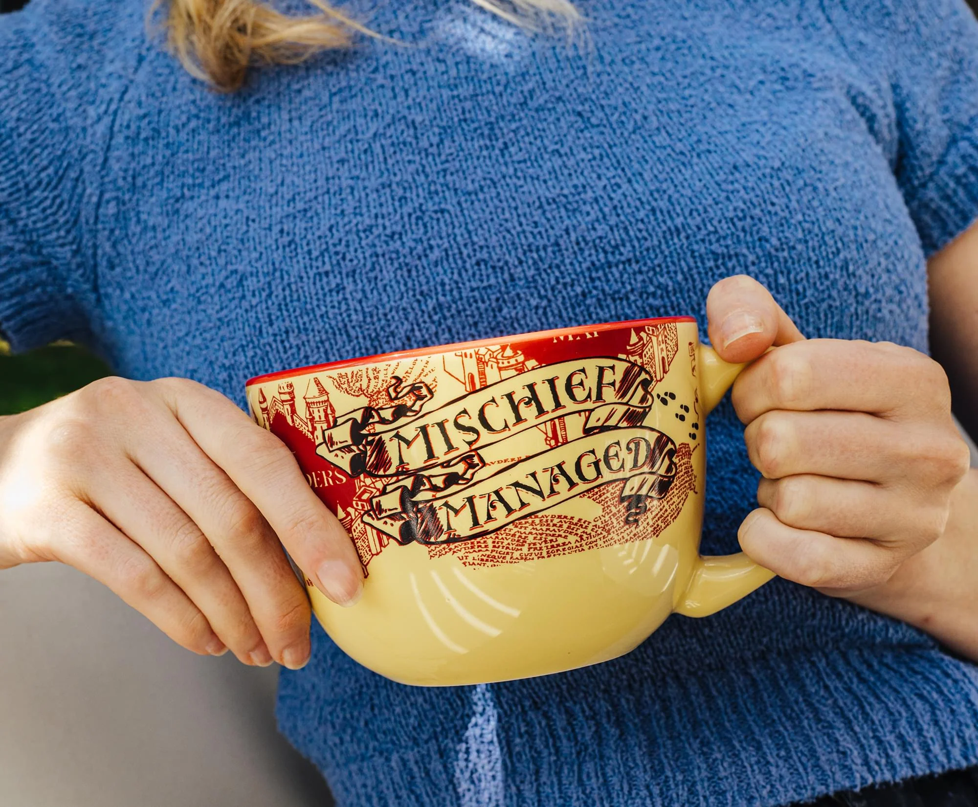 Harry Potter Marauder's Map Ceramic Soup Mug | Holds 24 Ounces - Image 5