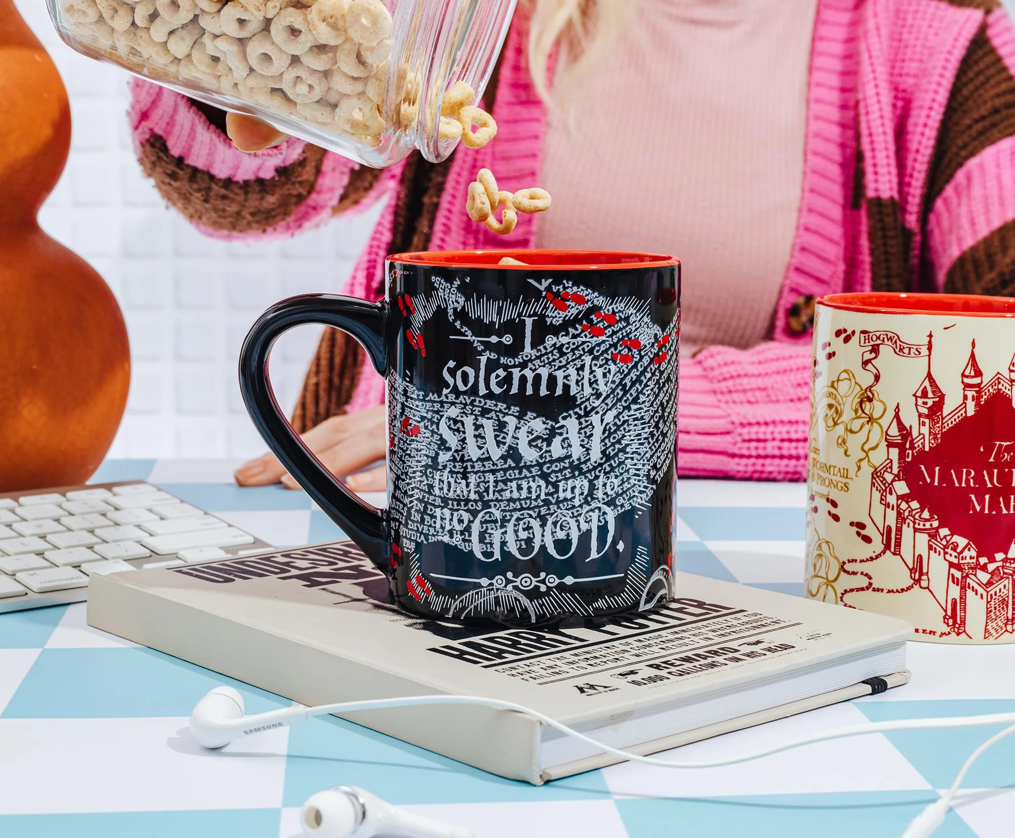 Harry Potter Marauder's Map Quotes Ceramic Mug Set | Each Holds 14 Ounces - Image 5