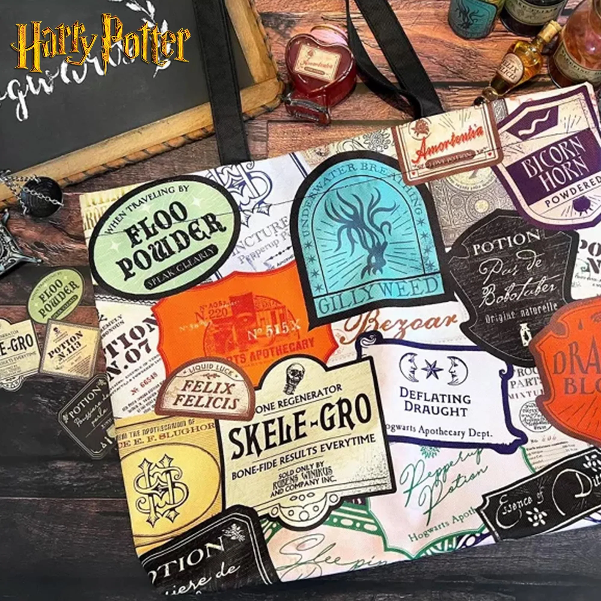 Harry Potter Potions Labels Tote Bag - Image 6