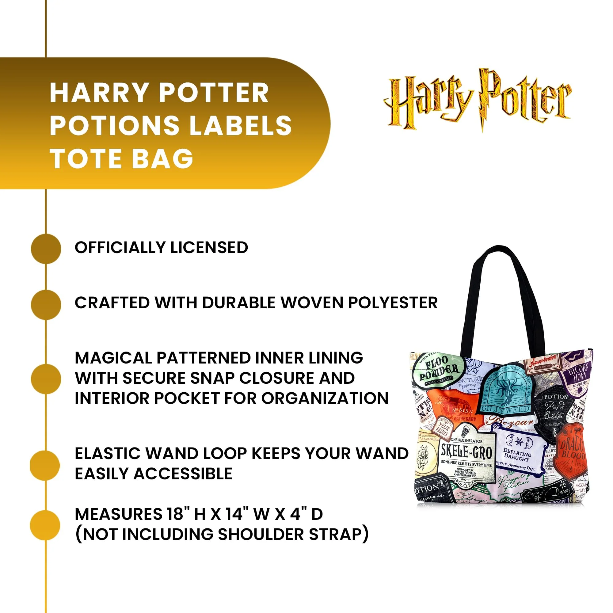 Harry Potter Potions Labels Tote Bag - Image 9