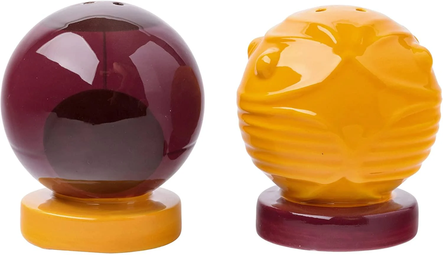 Harry Potter Quaffle Snitch Ceramic Salt and Pepper Shaker Set - Image 2