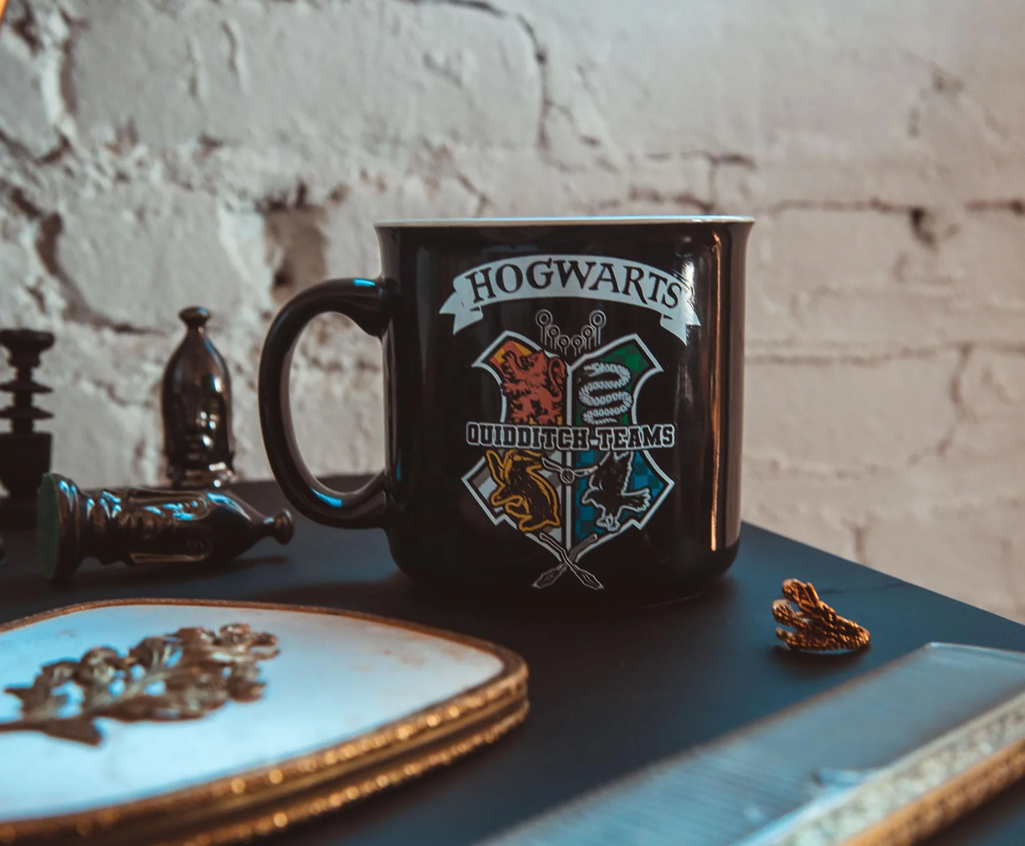 Harry Potter Quidditch Crest Ceramic Camper Mug | Holds 20 Ounces - Image 4
