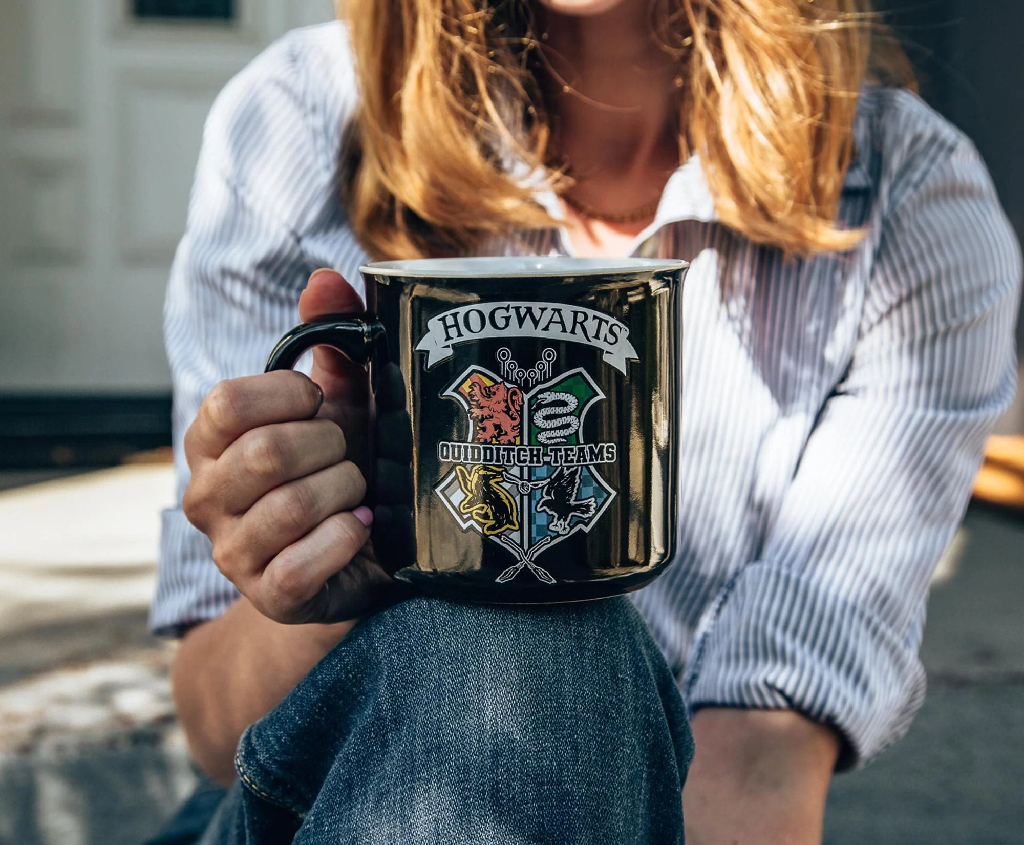 Harry Potter Quidditch Crest Ceramic Camper Mug | Holds 20 Ounces - Image 7
