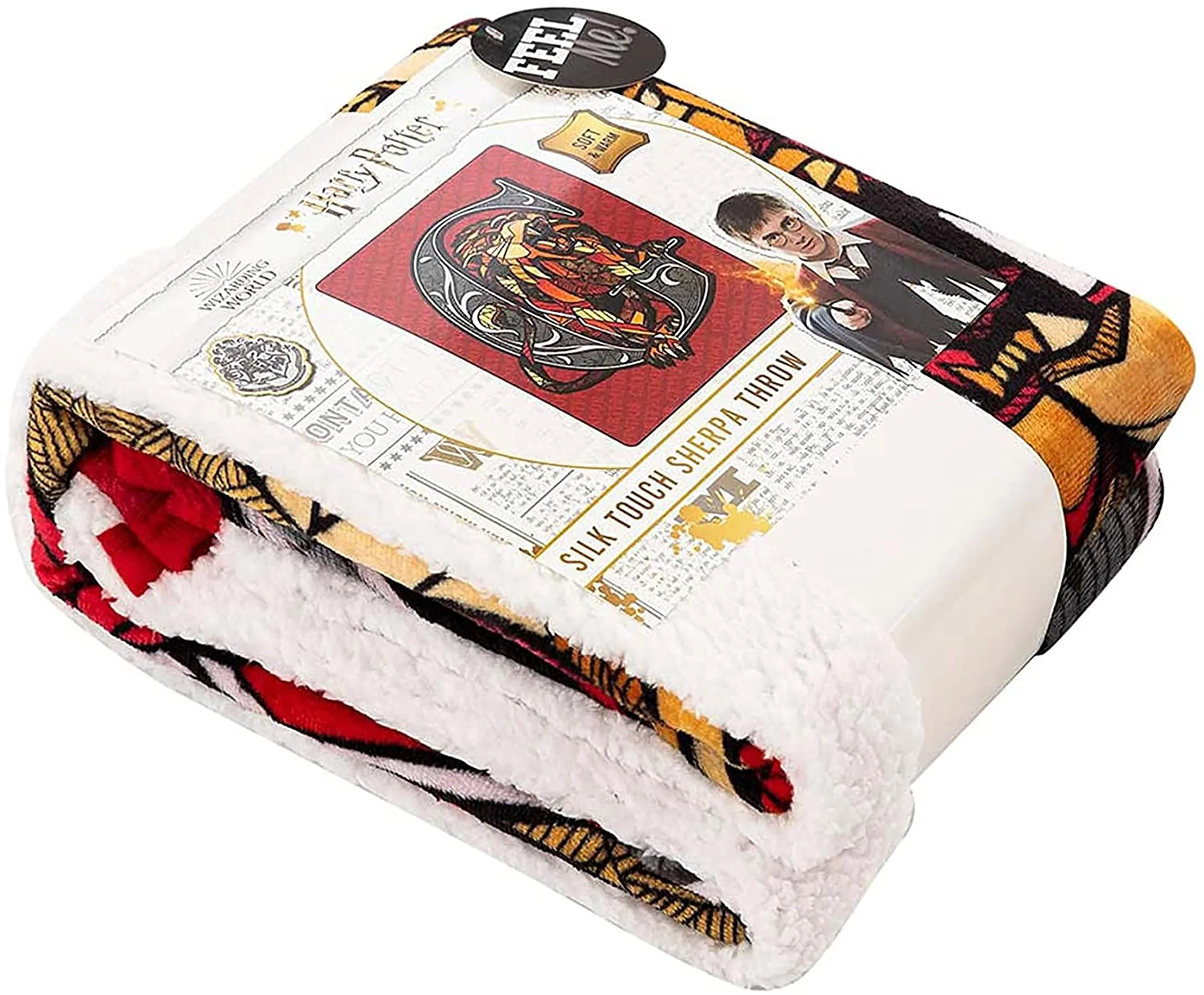 Harry Potter Roar For Gryffindor 40 x 50 Inch Silk Touch Sherpa Throw Blanket - Image 3
