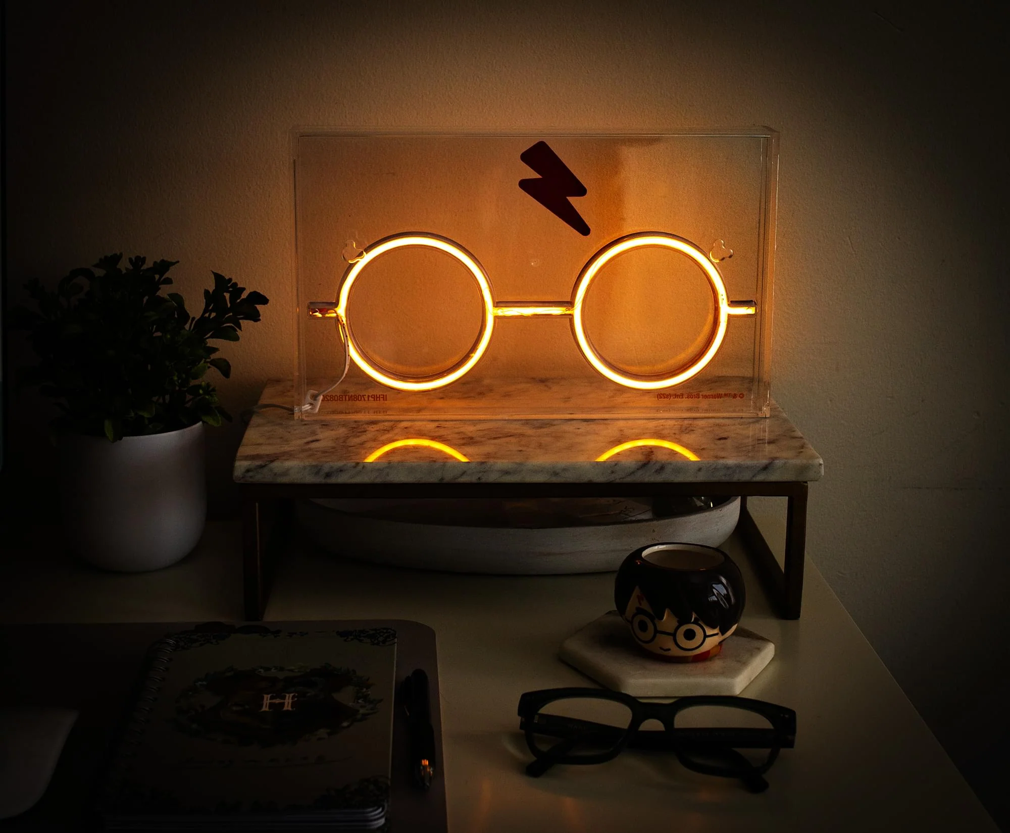 Harry Potter Scar And Glasses Neon LED Mood Light | 12 x 7 Inches - Image 6