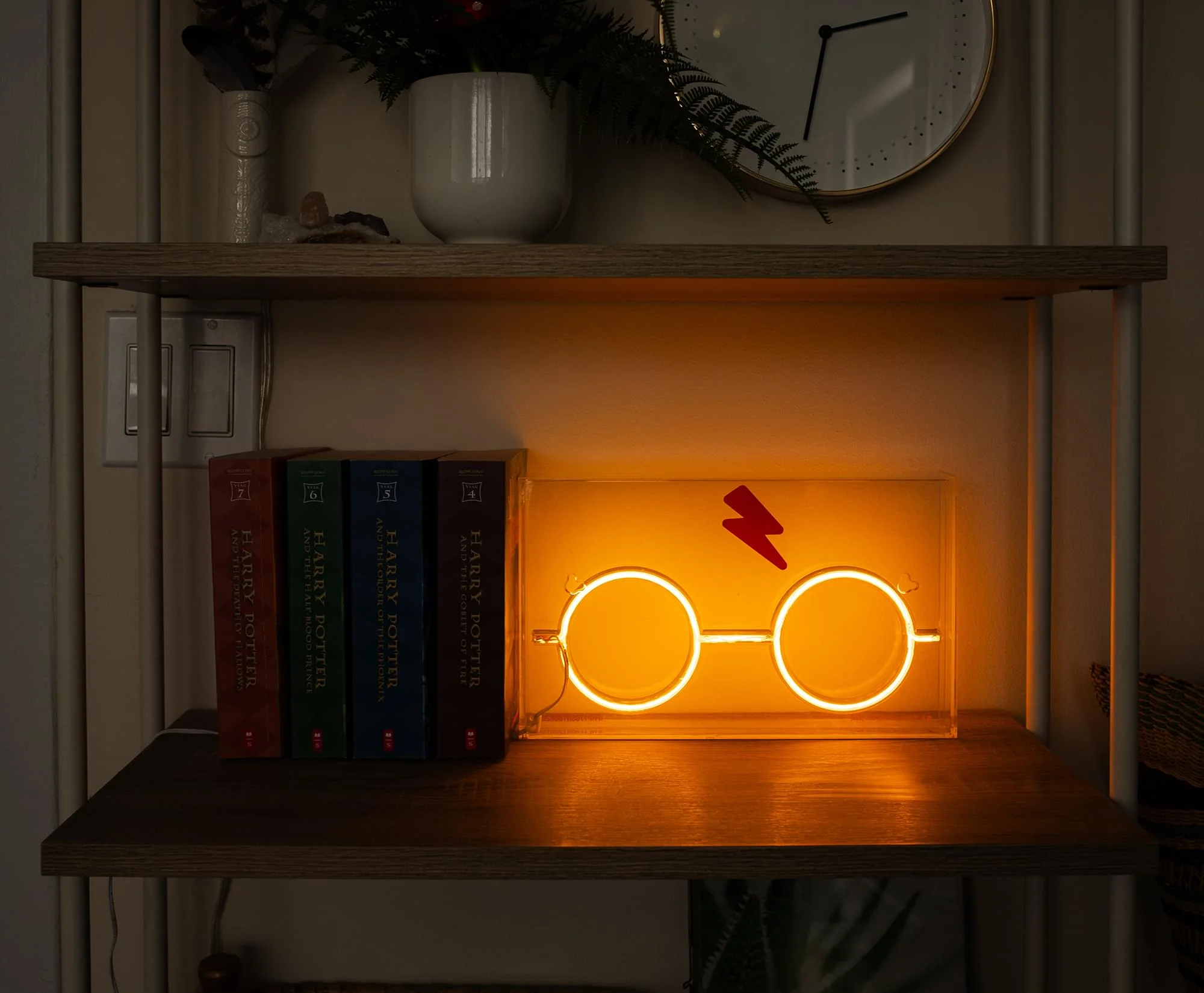 Harry Potter Scar And Glasses Neon LED Mood Light | 12 x 7 Inches - Image 8