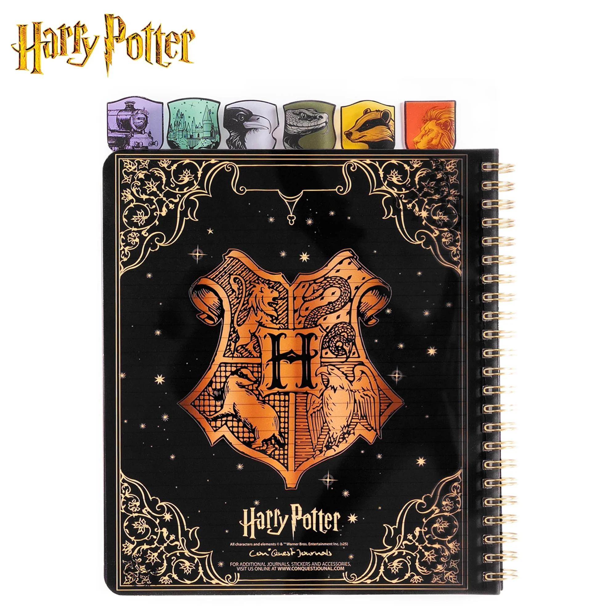 Harry Potter Sorting Hat 8 x 7 Inch 6-Tabbed Spiral Journal | 144 Pages - Image 2