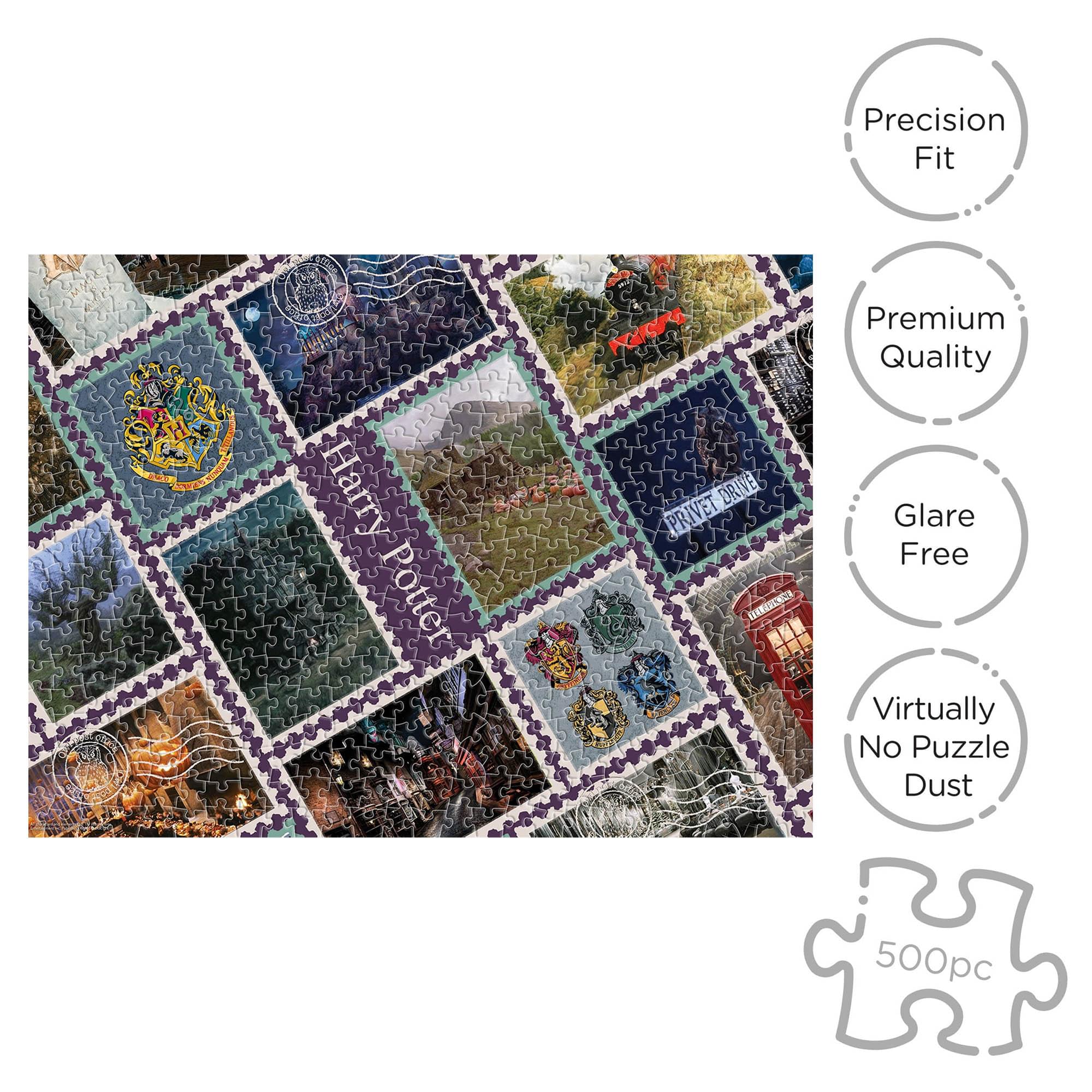Harry Potter Travel Stamps 500 Piece Jigsaw Puzzle (Vertical Box) - Image 3