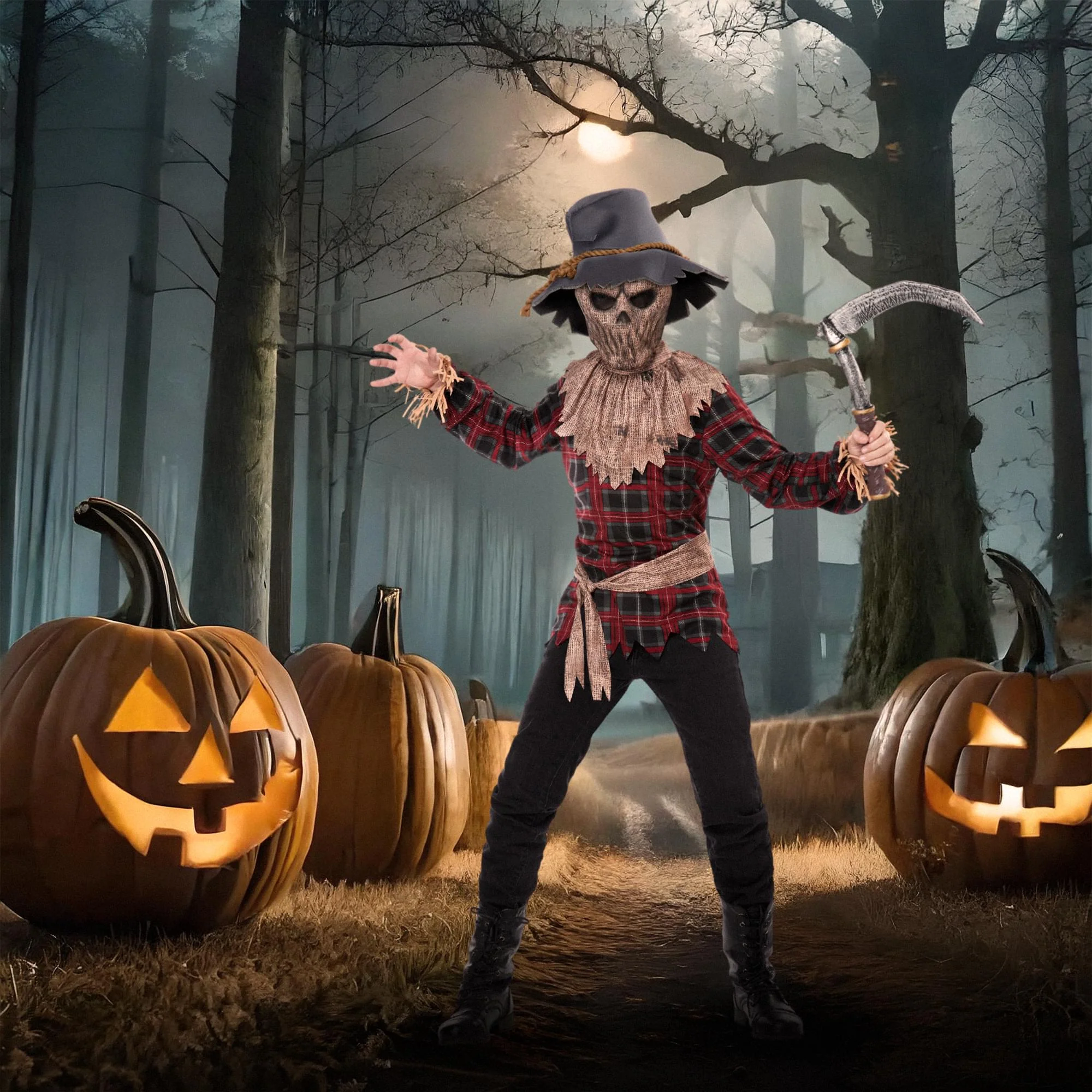 Harvest Of Horror Scarecrow Child Costume - Image 11