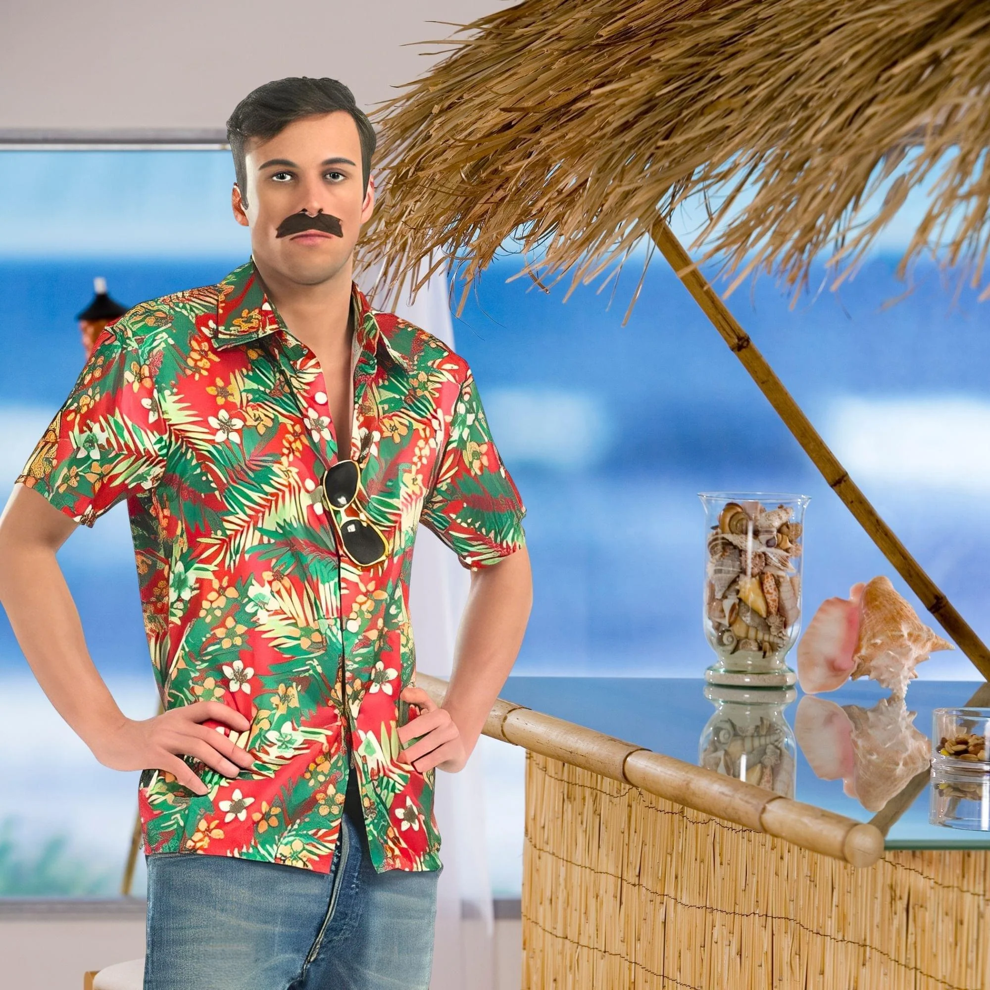 Hawaiian Adult Costume Shirt - Image 3