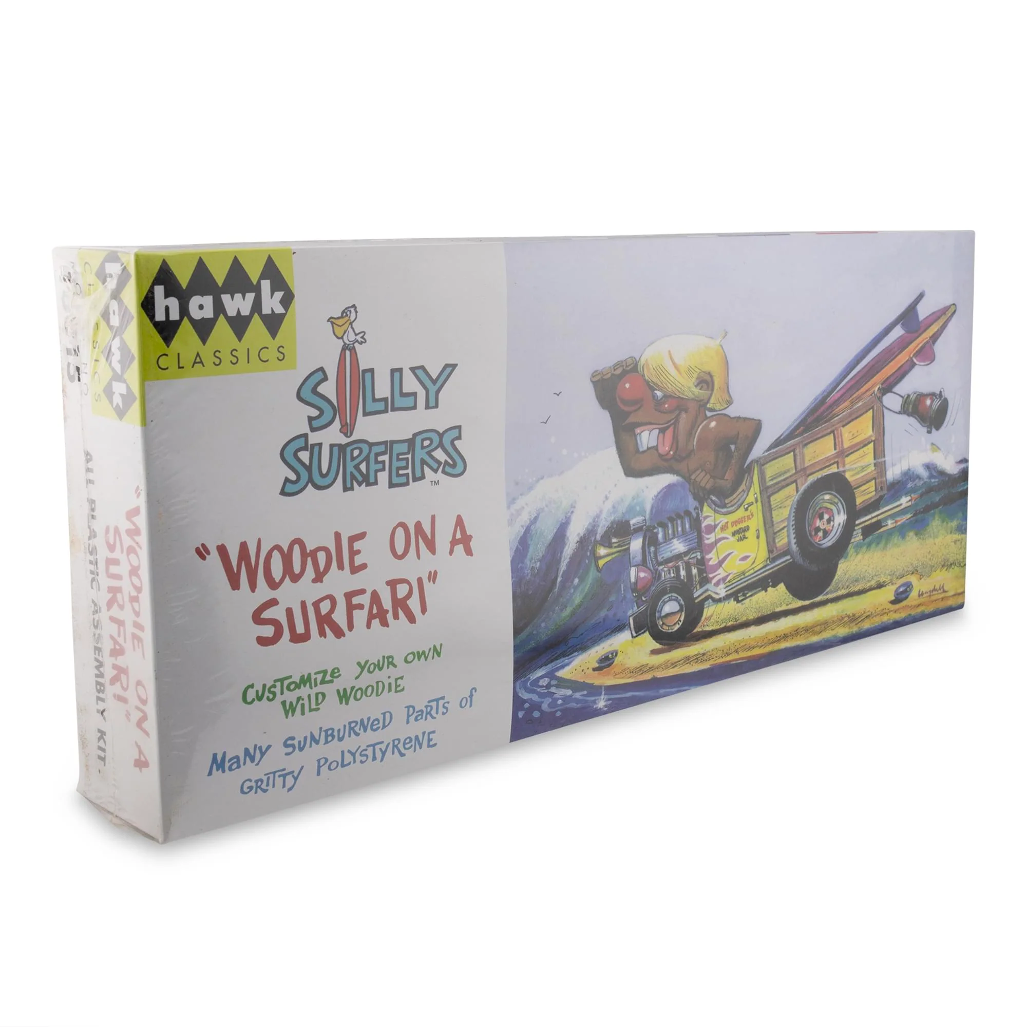 Hawk Classics Silly Surfers Plastic Model Kit | Woodie On A Surfari - Image 2