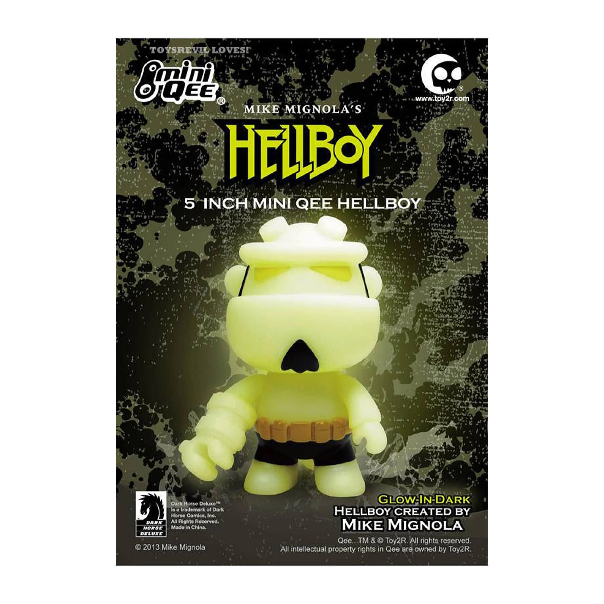 Hellboy 5" Mini Qee Figure Glow In The Dark - Image 2