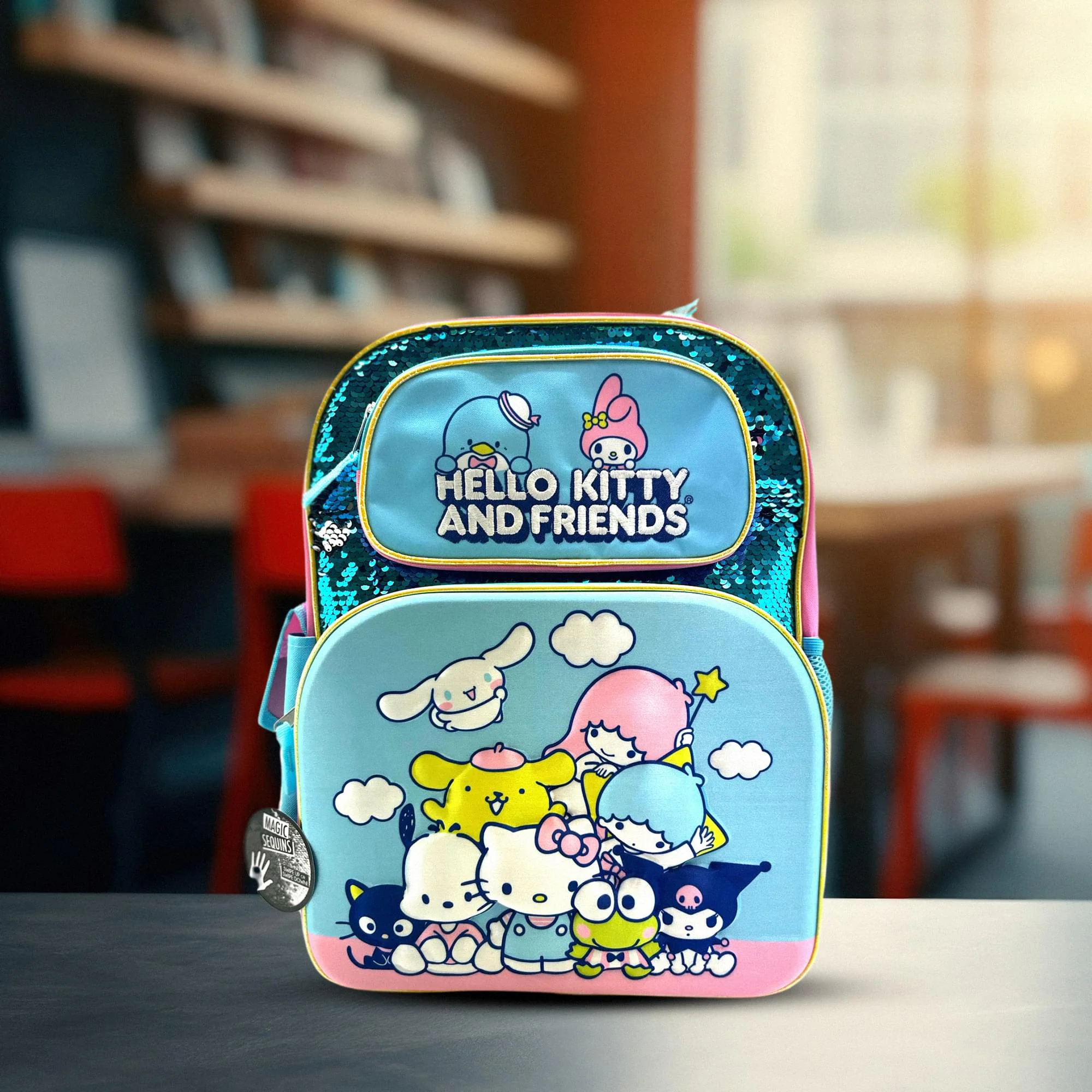 Hello Kitty and Friends 3D 16 Inch Kids Backpack with Sequins - Image 3