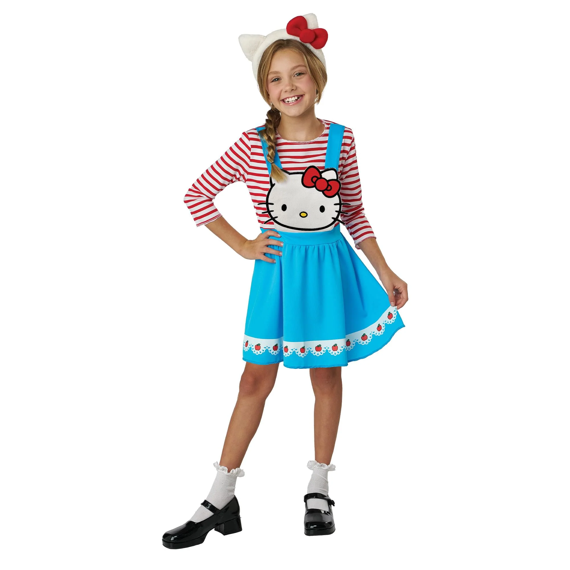 Hello Kitty Blue Overall Dress Child Costume - Image 8