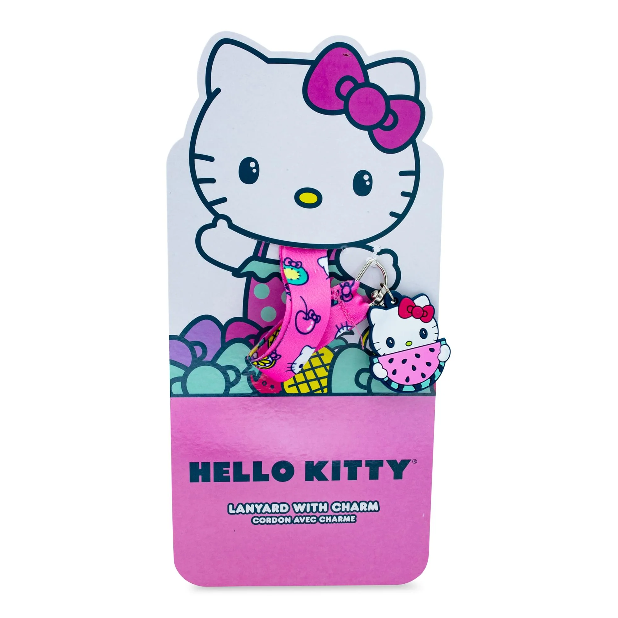 Sanrio Hello Kitty Supercute Fruit Strap Lanyard With Watermelon Charm - Image 3