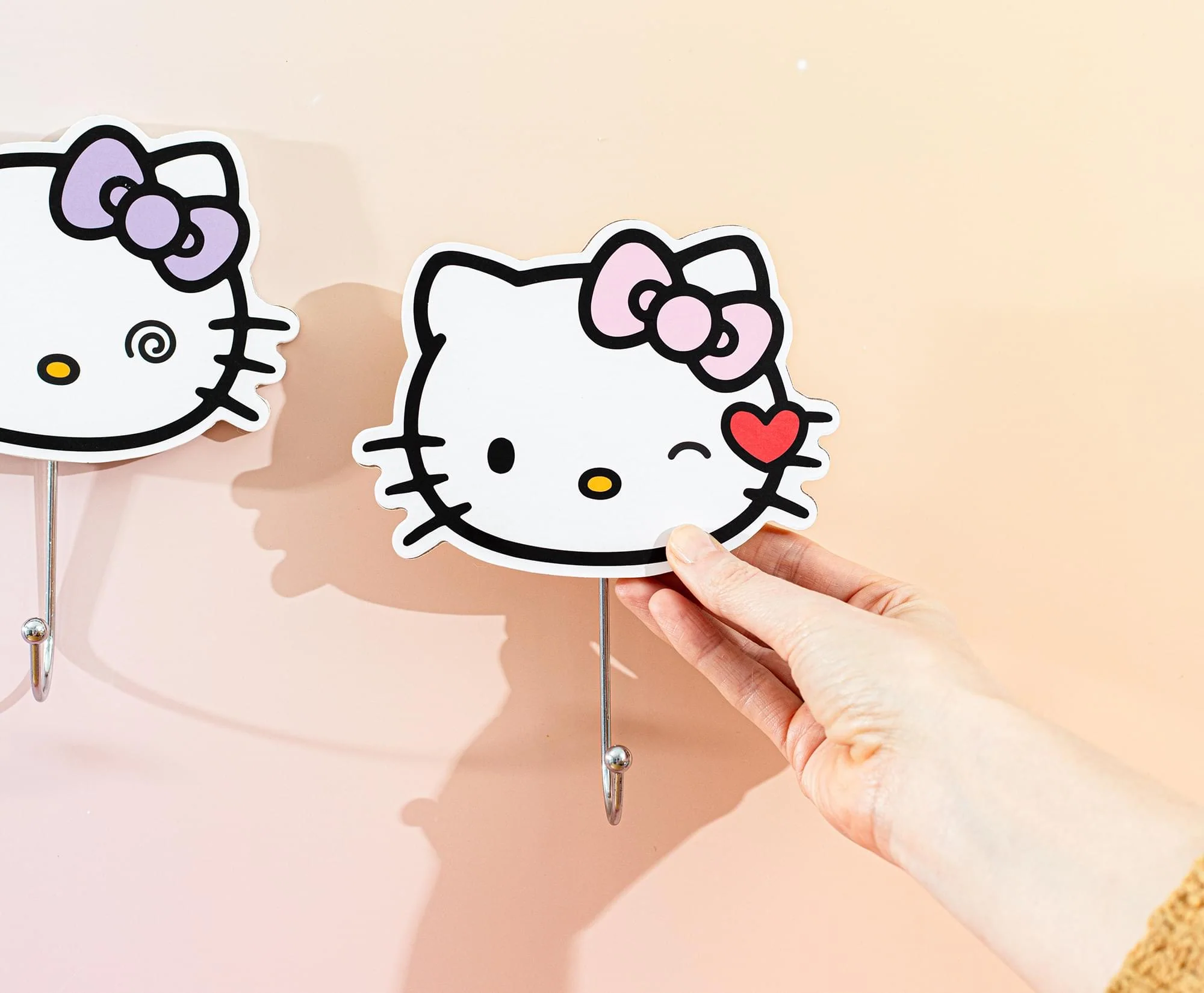 Sanrio Hello Kitty "Pretty Bows" Die-Cut Wall Hooks Coat Hanger - Image 6