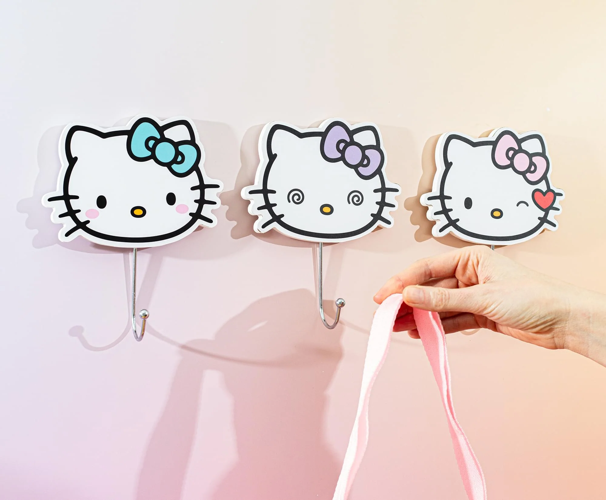 Sanrio Hello Kitty "Pretty Bows" Die-Cut Wall Hooks Coat Hanger - Image 7