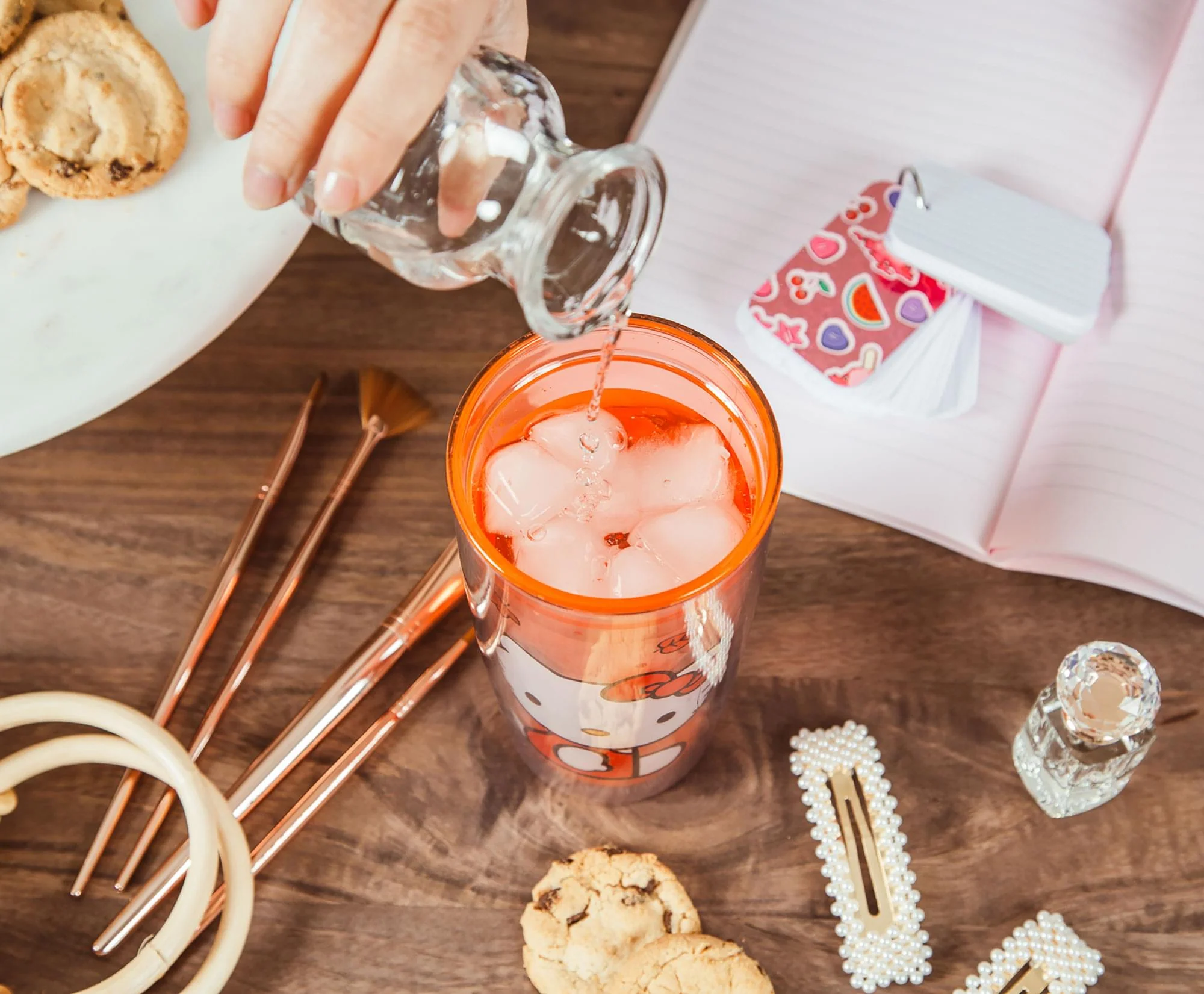 Sanrio Hello Kitty Pumpkin Spice Travel Tumbler w/ Slide Close Lid | 20 Ounces - Image 5