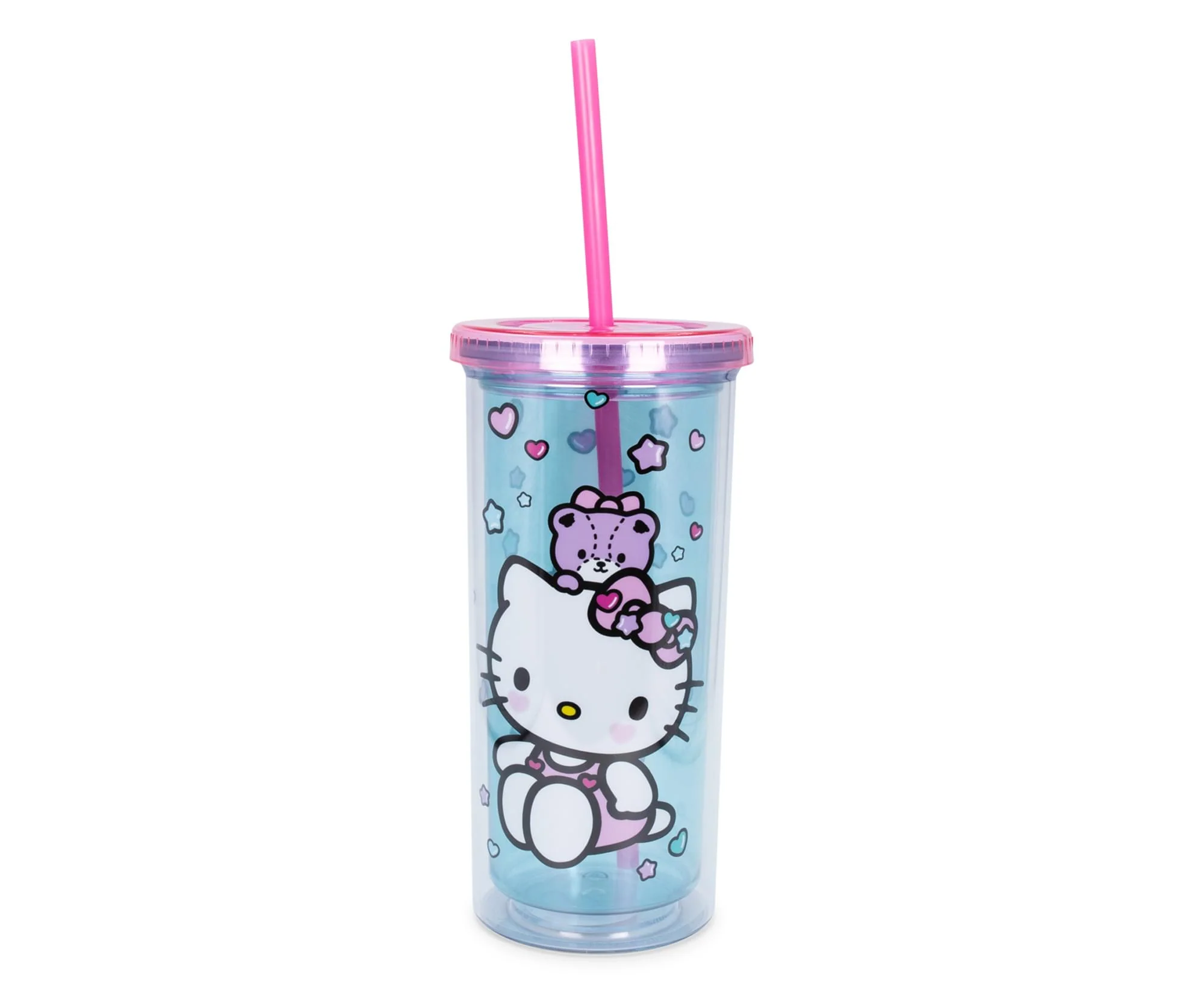 Hello Kitty Stacked Donuts Carnival Cup with Lid and Straw | Holds 20 Ounces - Image 2