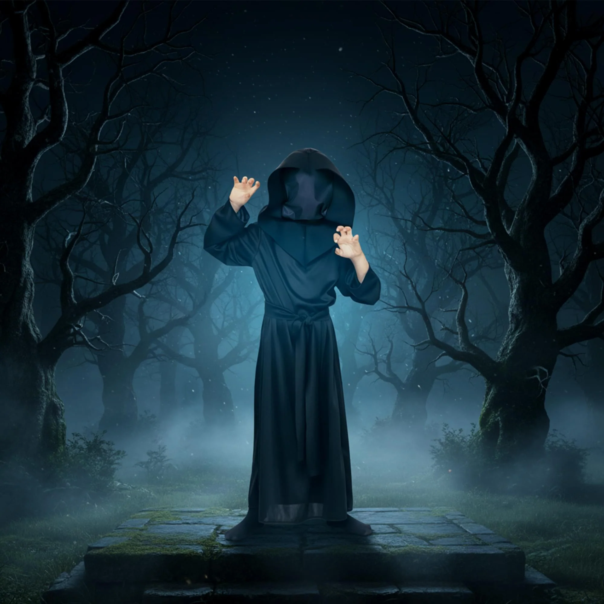Hidden Face Child Costume Robe - Image 9