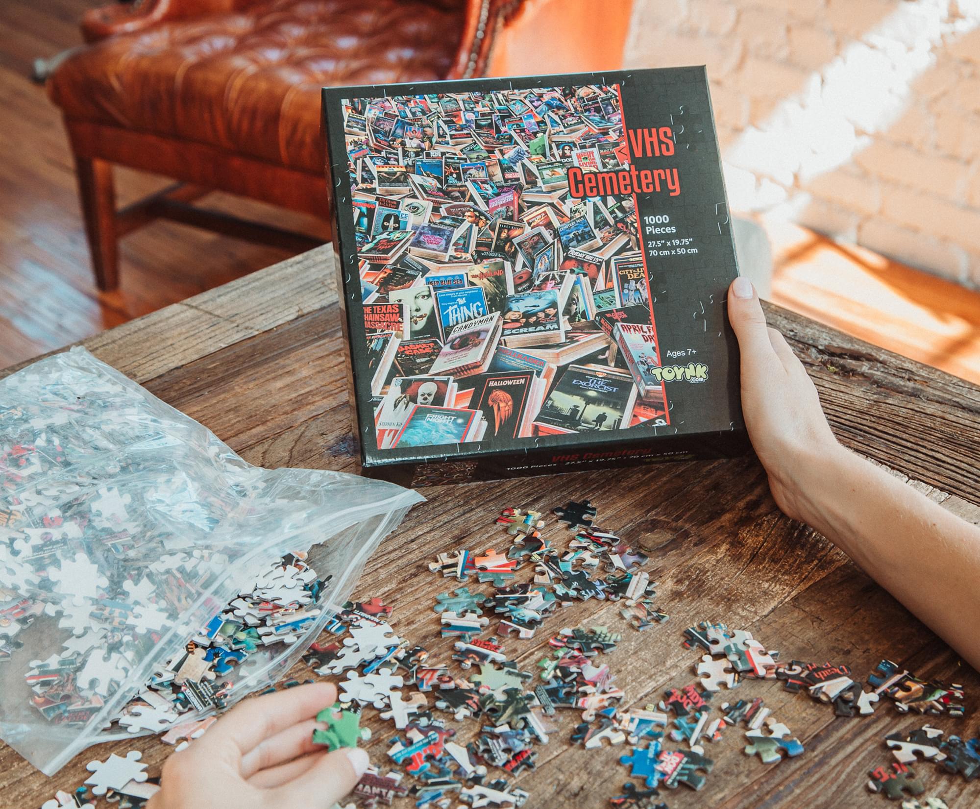 Horror VHS Cemetery 1000-Piece Jigsaw Puzzle | Toynk Exclusive - Image 7