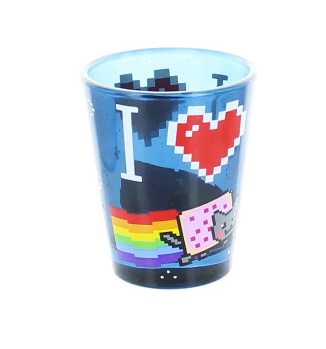I Love Nyan Cat Bundle: Magnet, Shot Glass, iPhone 5 Case - Image 2